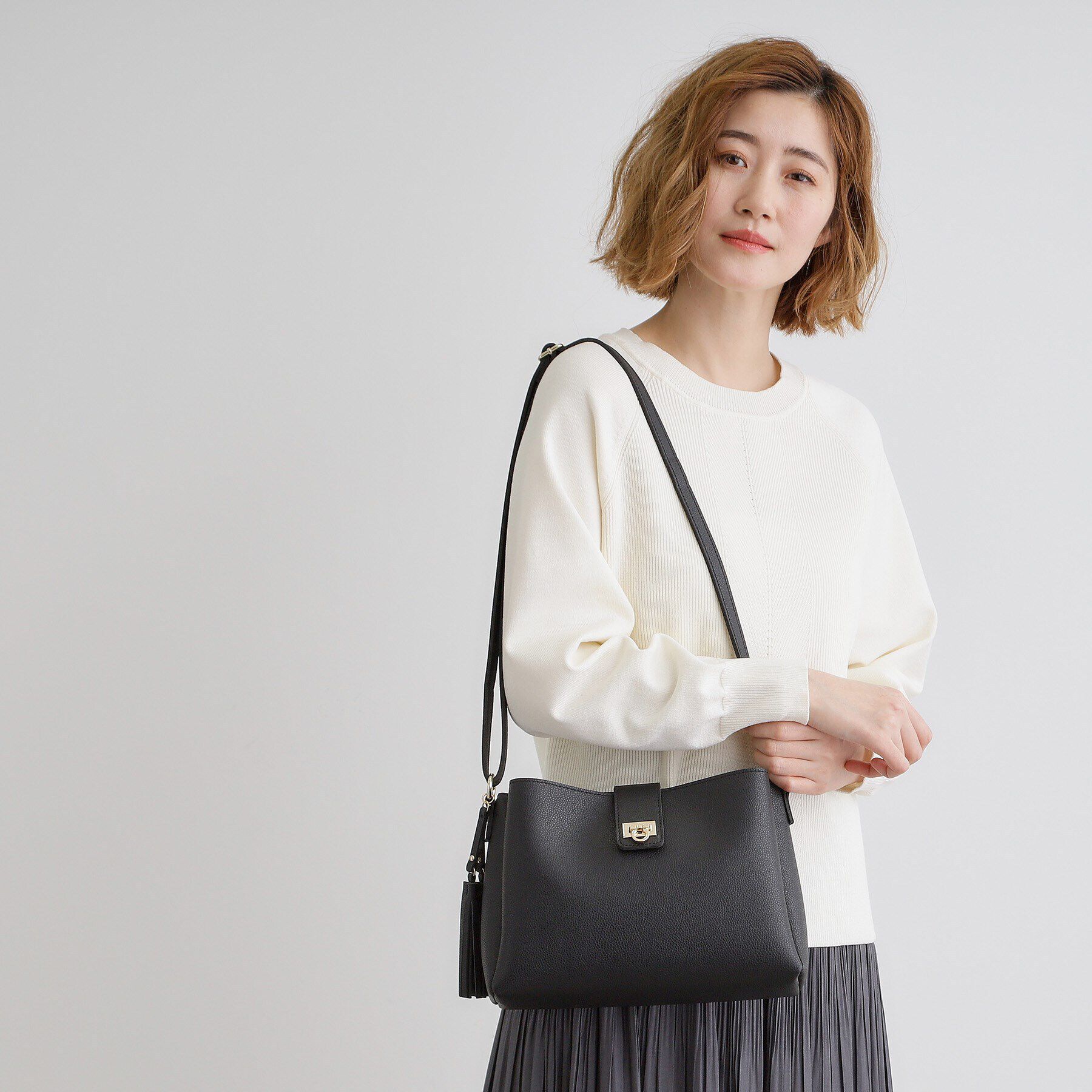 grove「【人間工学】ワイドベルトタッセルショルダー」|ショルダー・メッセンジャー|