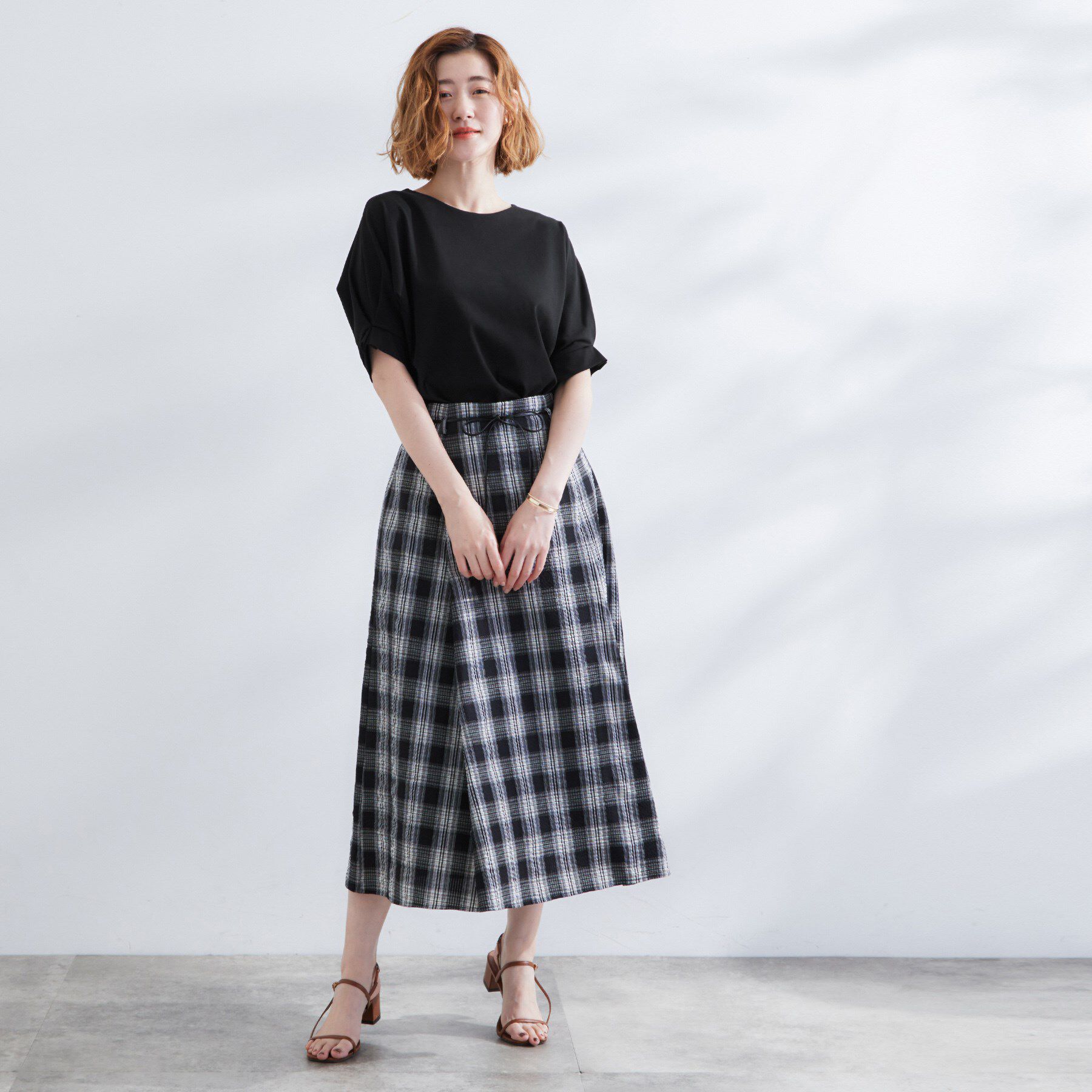 grove「【UVカット/ひんやり/二の腕カバー】タックドルマンプルオーバー」|Tシャツ・カットソー|