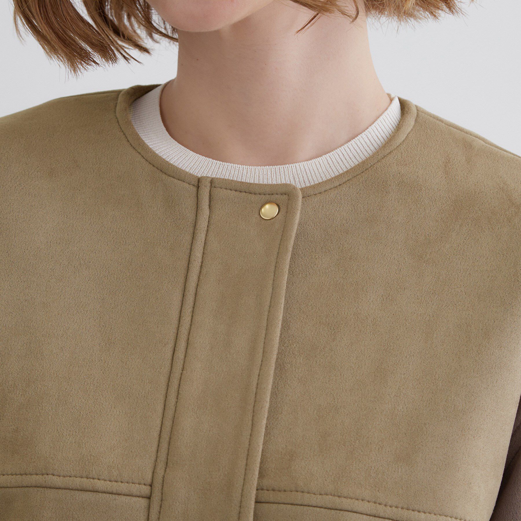 grove「日常を華やかにするスエード調ブルゾン」|ブルゾン・スタジャン|