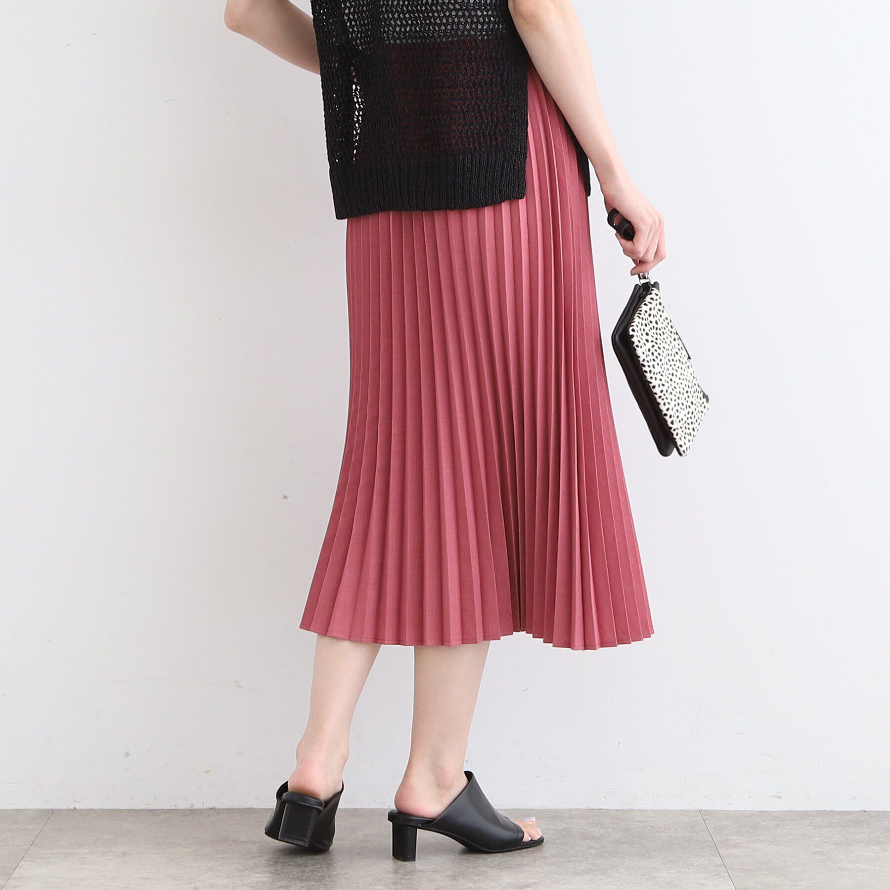 INDIVI「【洗える／リバーシブル】シフォンプリーツ スカート」|スカート|