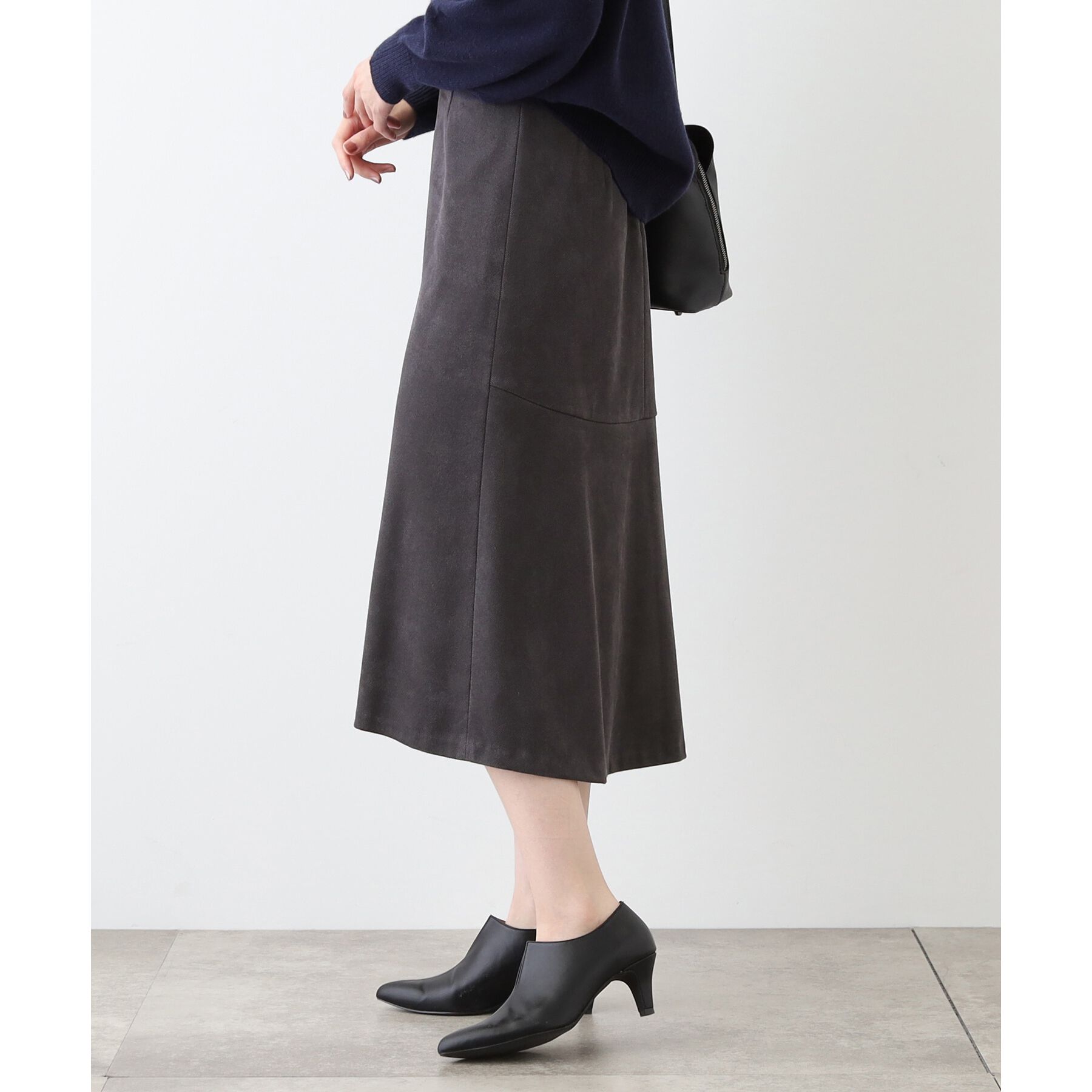 INDIVI「【洗える／UVケア】スエード調フレアスカート」|スカート|