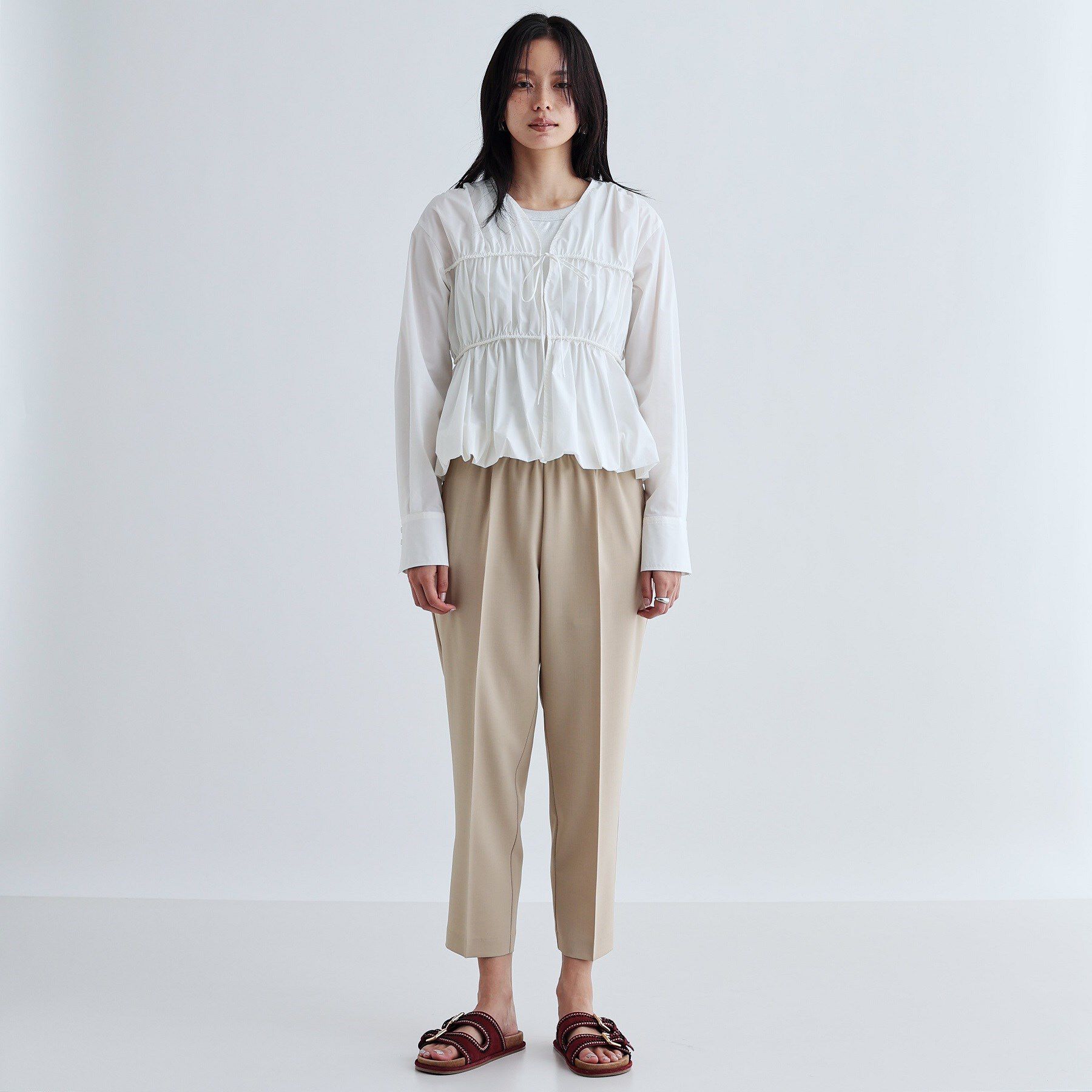 GALLEST「【接触冷感／セットアップ対応】イージーテーパードパンツ【通勤・セレモニー】」|その他|ベージュ(052)