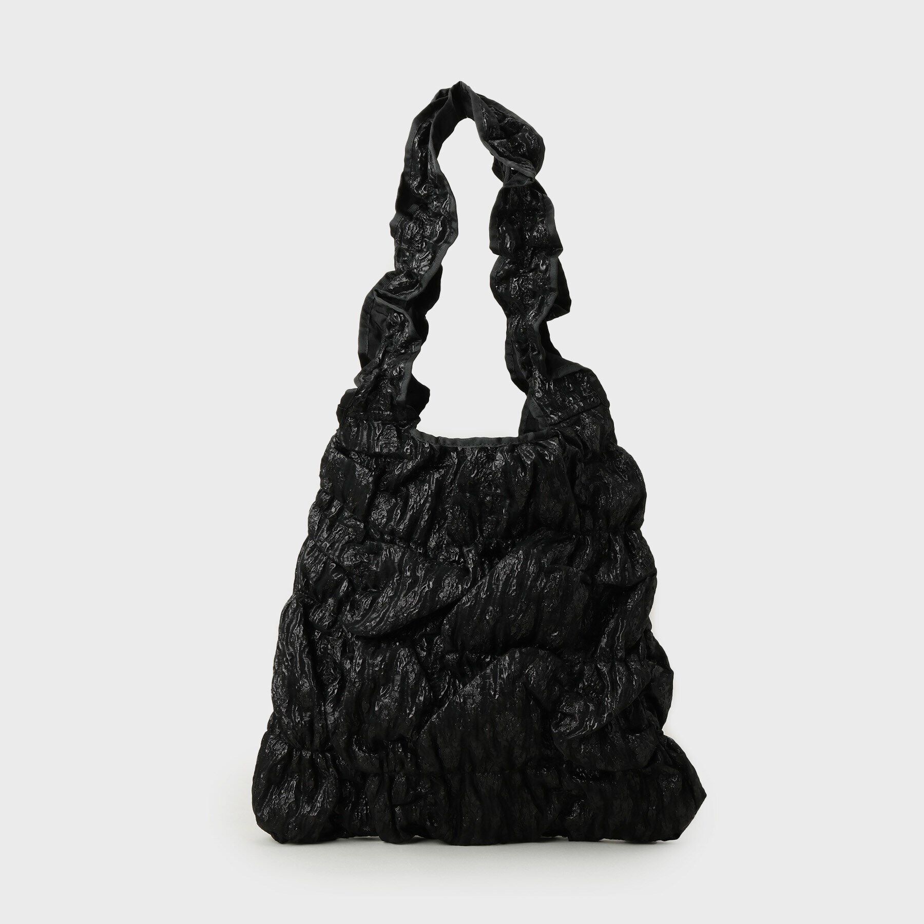 GALLEST「スクエアギャザートート」|トートバッグ|ブラック(019)