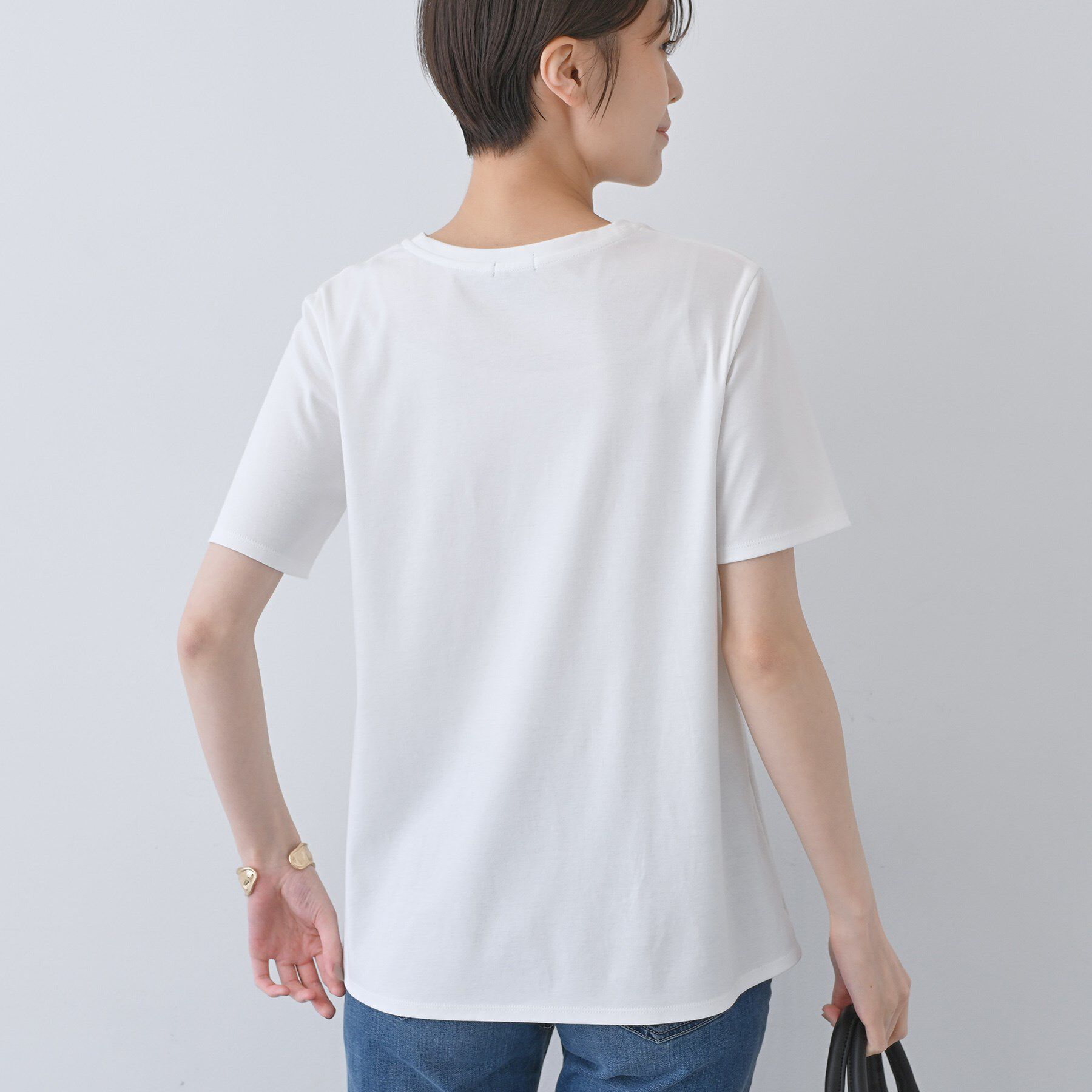 INDIVI「【洗える】ねじりデザインTシャツ」|Tシャツ・カットソー|