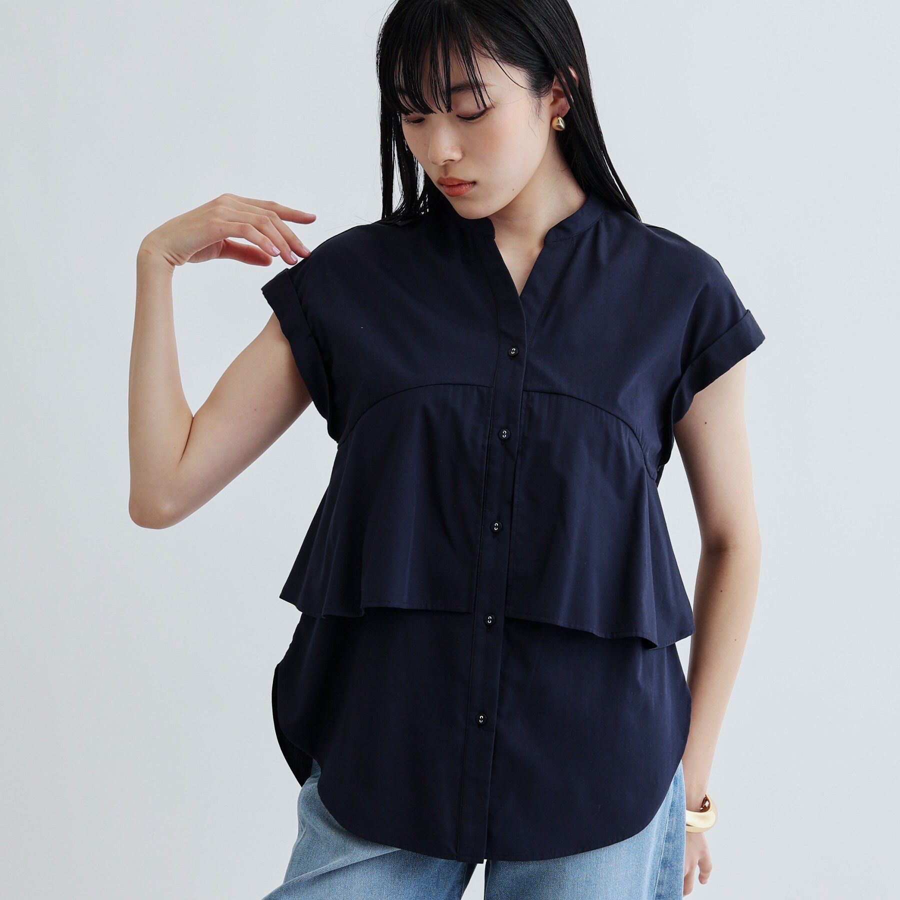 GALLEST「2WAYペプラムシャツ」|シャツ・ブラウス|