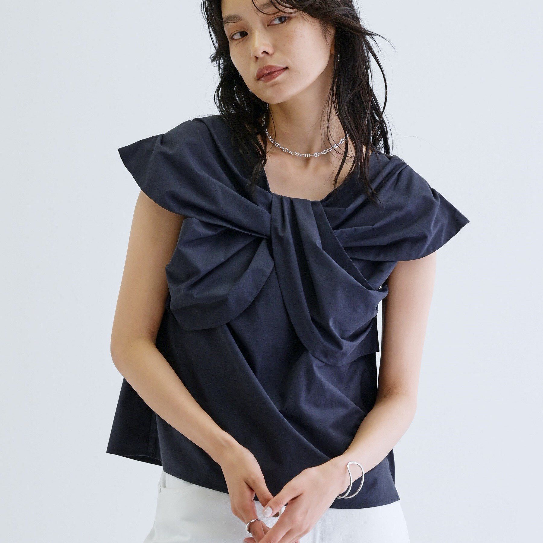 GALLEST「ドレープフォルムブラウス」|シャツ・ブラウス|