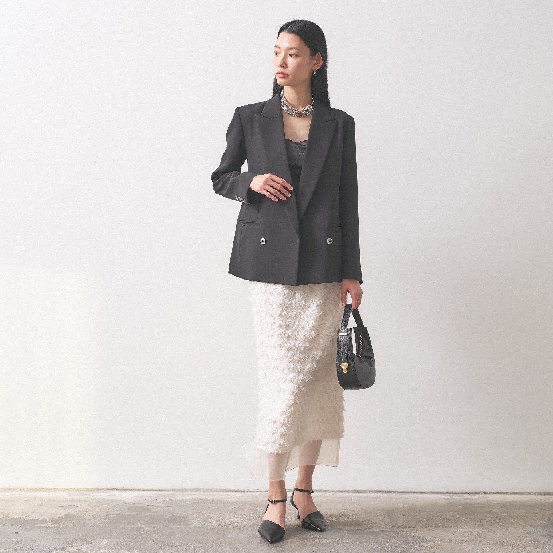 GALLEST「【オケージョン／セレモニー】フリンジタイトスカート」|スカート|