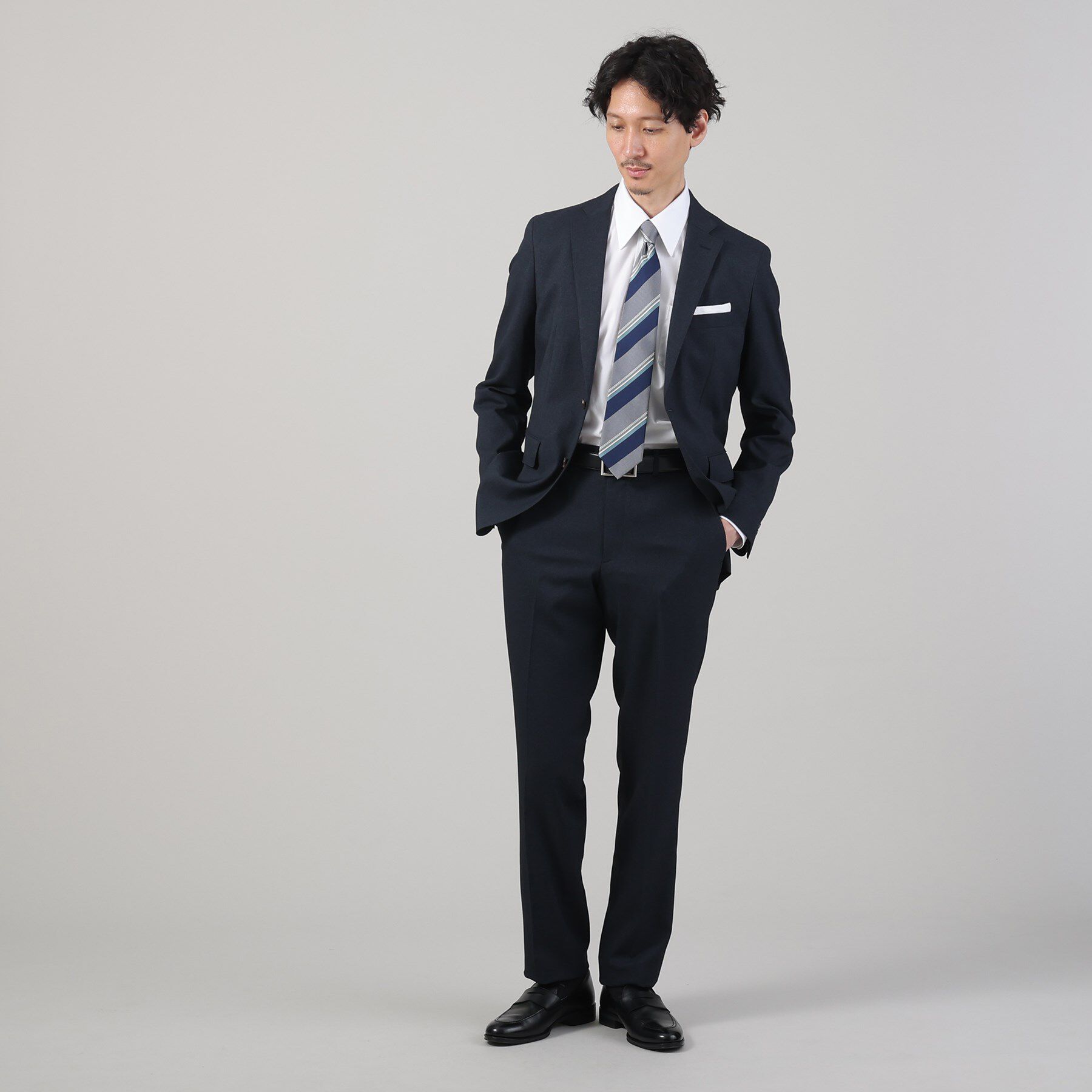 TAKEO KIKUCHI「【ON/OFF対応】メランジ シャークスキン ストレッチ パンツ / セットアップ」|その他|