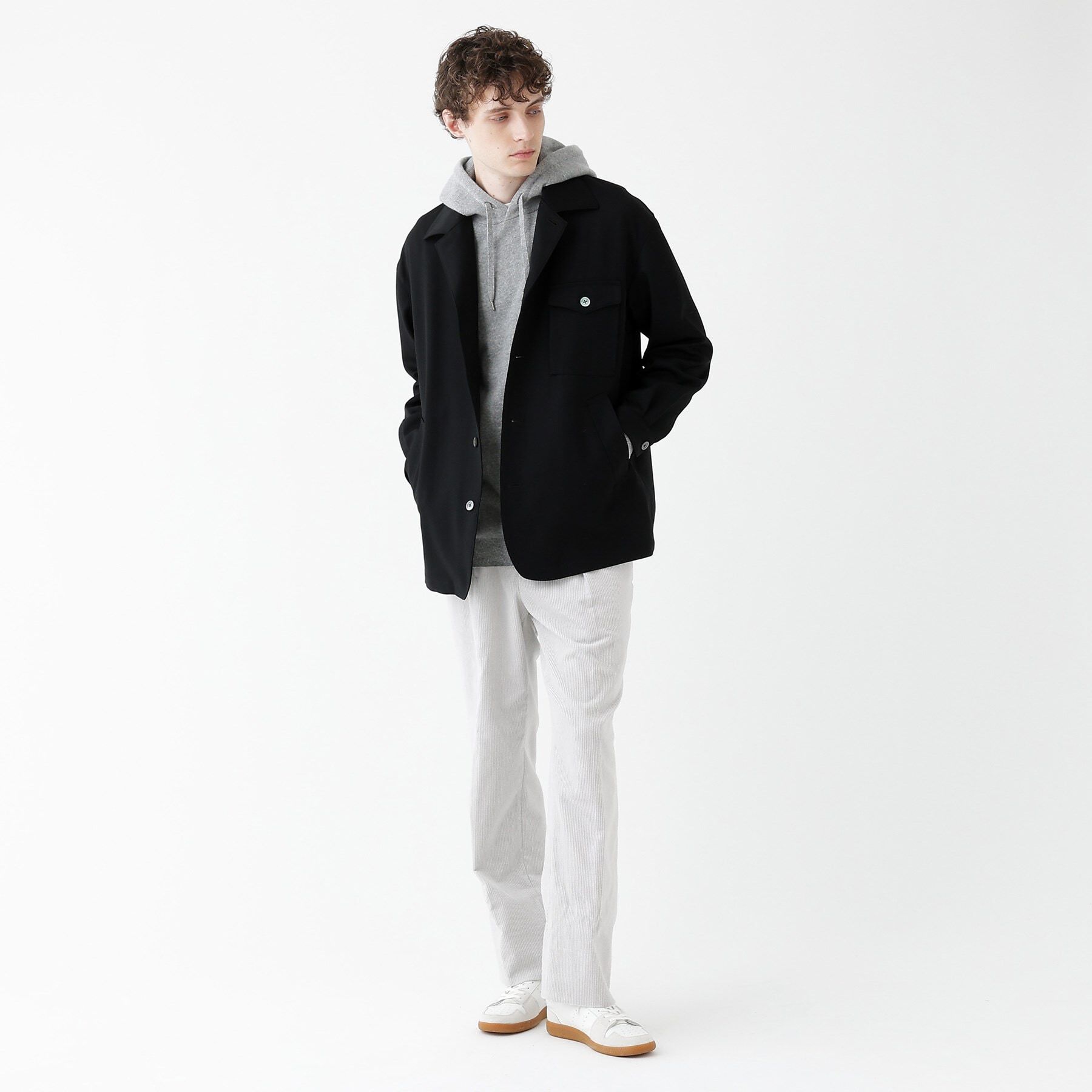 TAKEO KIKUCHI「【THE FLAGSHIP】ソフトギャバディン 羽織シャツ」|シャツ・ブラウス|