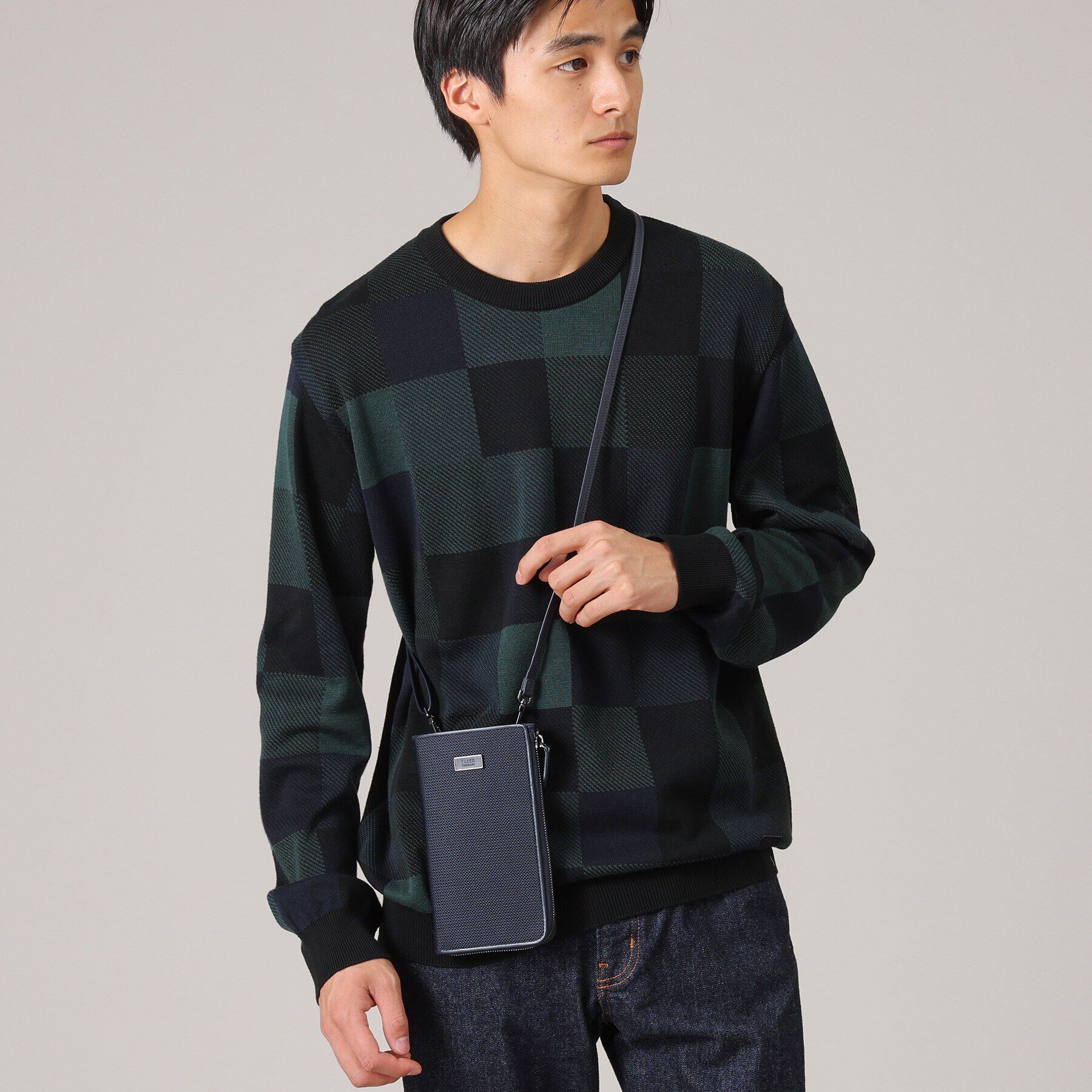 TAKEO KIKUCHI「【スマホ対応】メッシュコンビ ミニショルダーバッグ」|ショルダー・メッセンジャー|