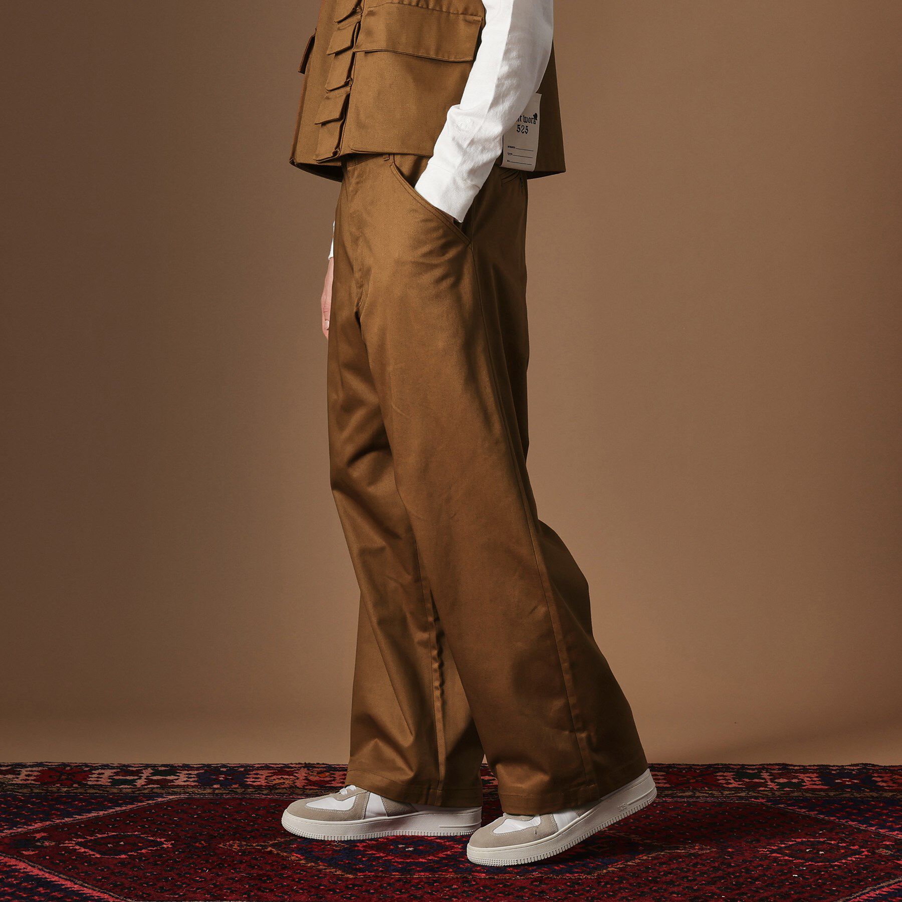 40CARATS&525「【Sサイズ～】カツラギストレートパンツ」|その他|モカブラウン(042