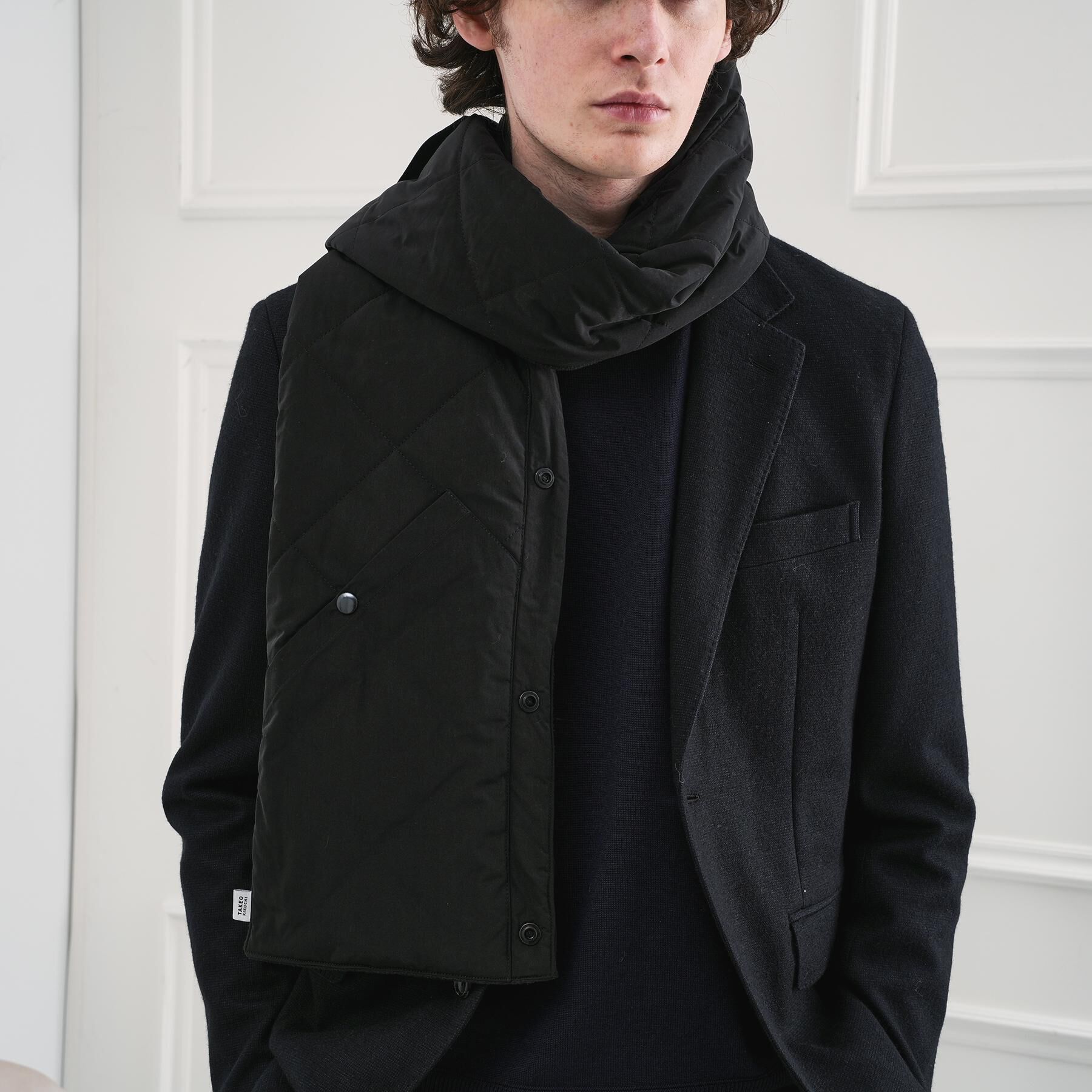 TAKEO KIKUCHI「中綿マフラーベスト」|ストール|