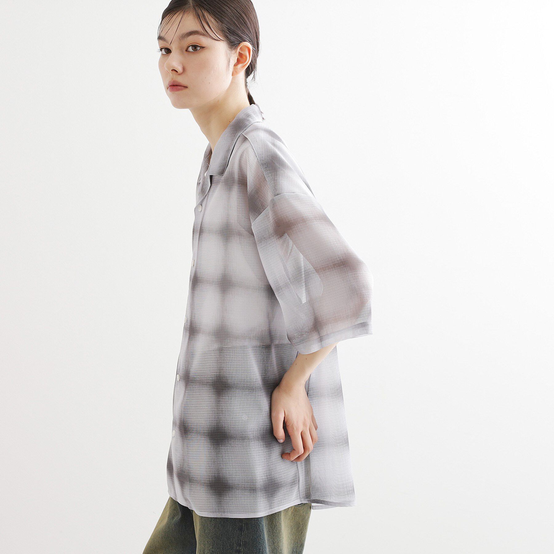 tk.TAKEO KIKUCHI「メッシュオンブレ―チェックシャツ」|シャツ・ブラウス|