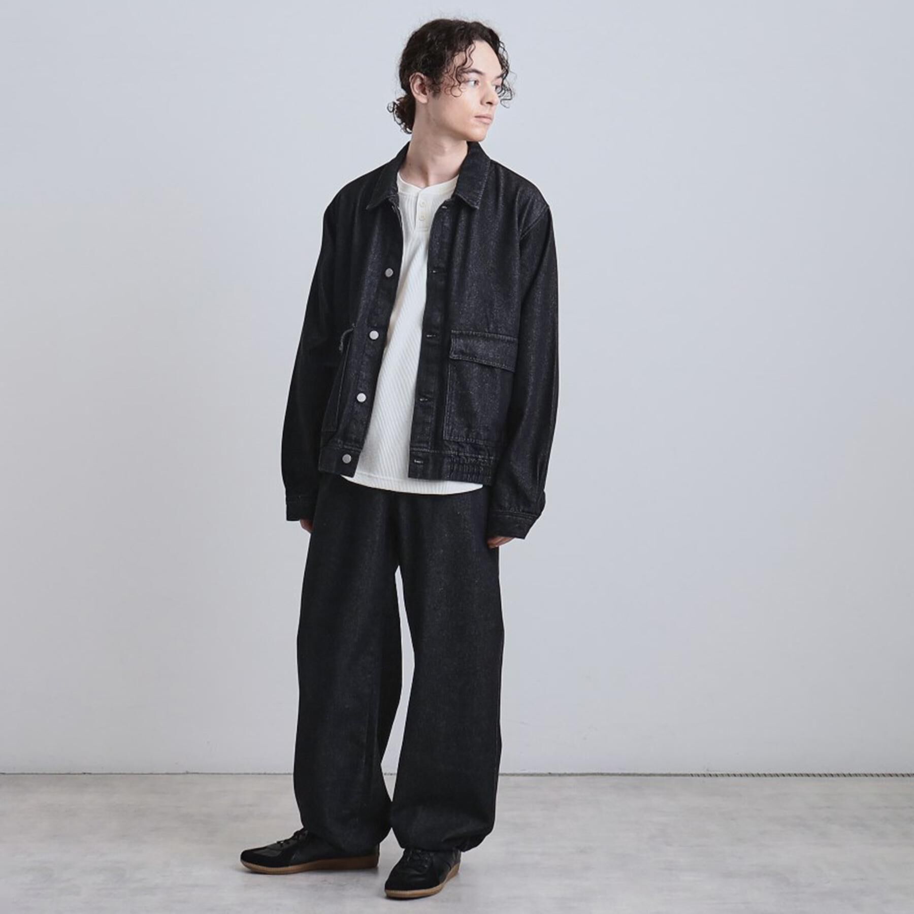 tk.TAKEO KIKUCHI「【上下2点セット】デニムブルゾン＋ワイドデニムパンツ」|スーツ|