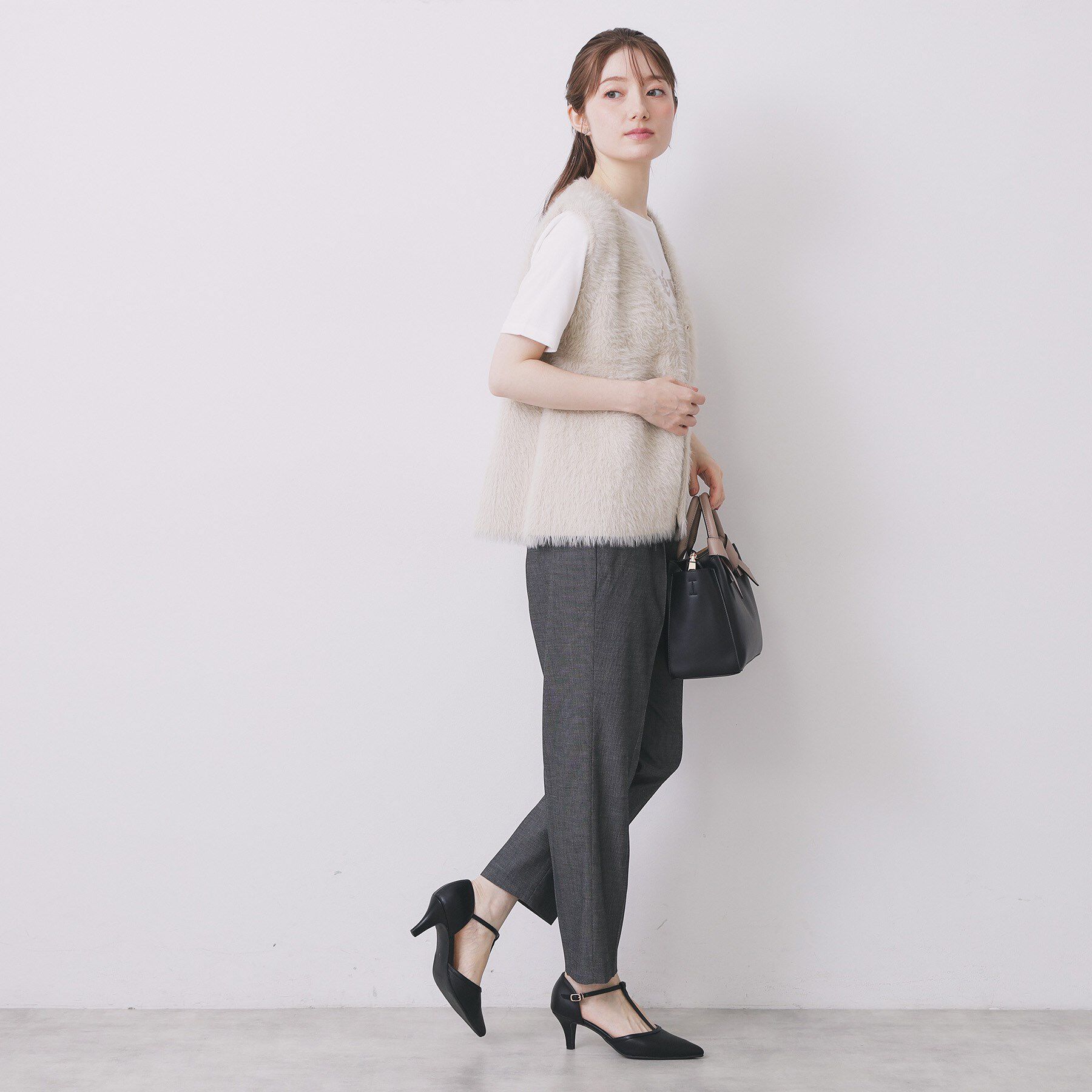 index「フェザーペプラムジレ【洗濯機OK/抗ピル】」|ベスト・ジレ|