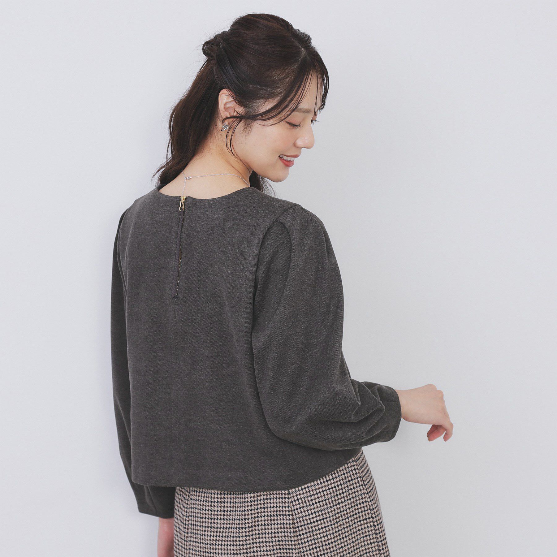 index「コンパクトパフトップス【洗濯機OK/抗ピル/ストレッチ】」|Tシャツ・カットソー|