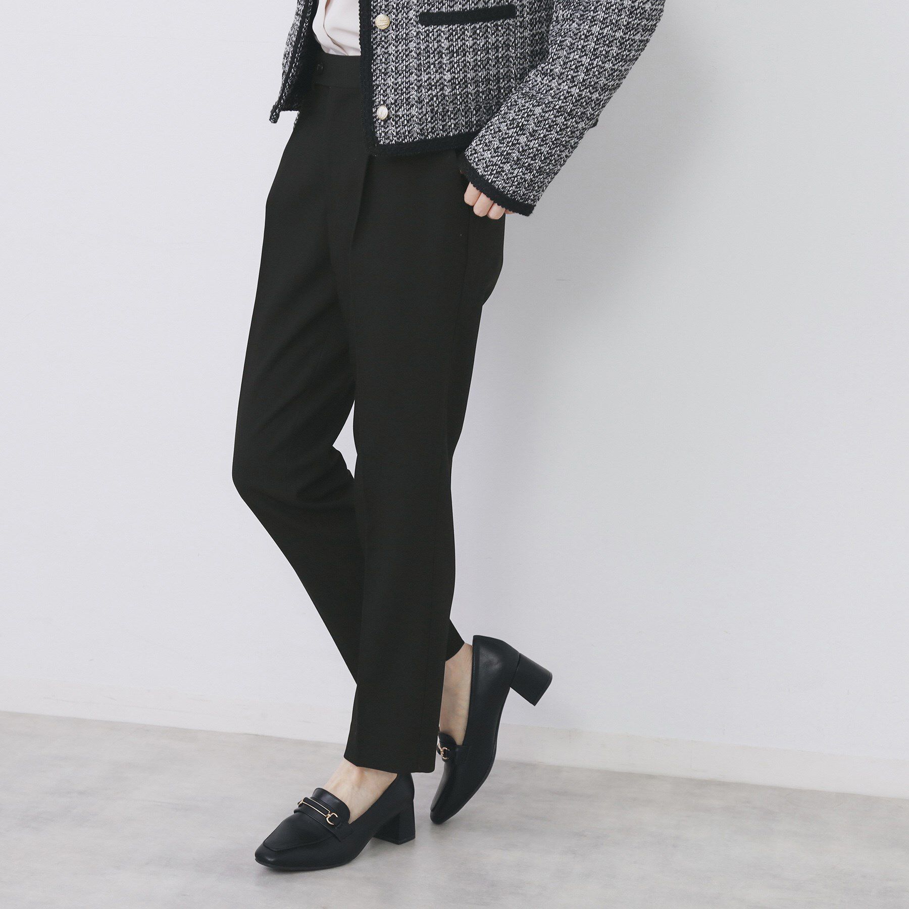 index「《丈が選べる》ストレッチテーパードパンツ/セットアップ対応【洗濯機OK/防シワ】」|その他|