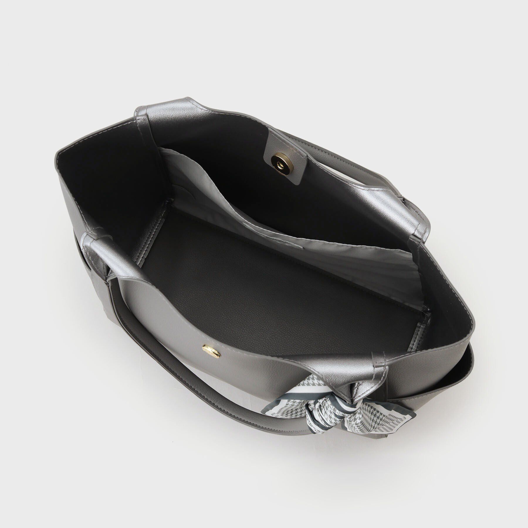 OPAQUE.CLIP「【A4サイズ対応】千鳥柄スカーフ付きトートバッグ」|トートバッグ|