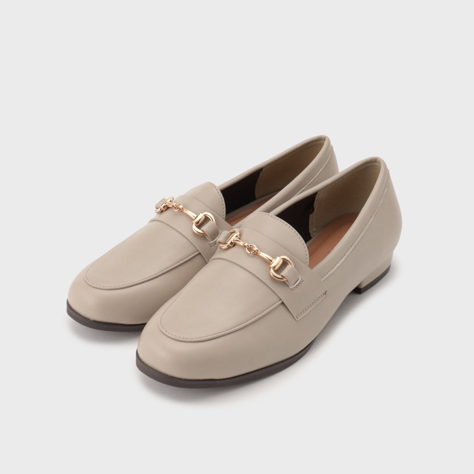 OPAQUE.CLIP「【抗菌防臭加工】ビット付きローファー」|ビジネス・ドレスシューズ|グレージュ(050)