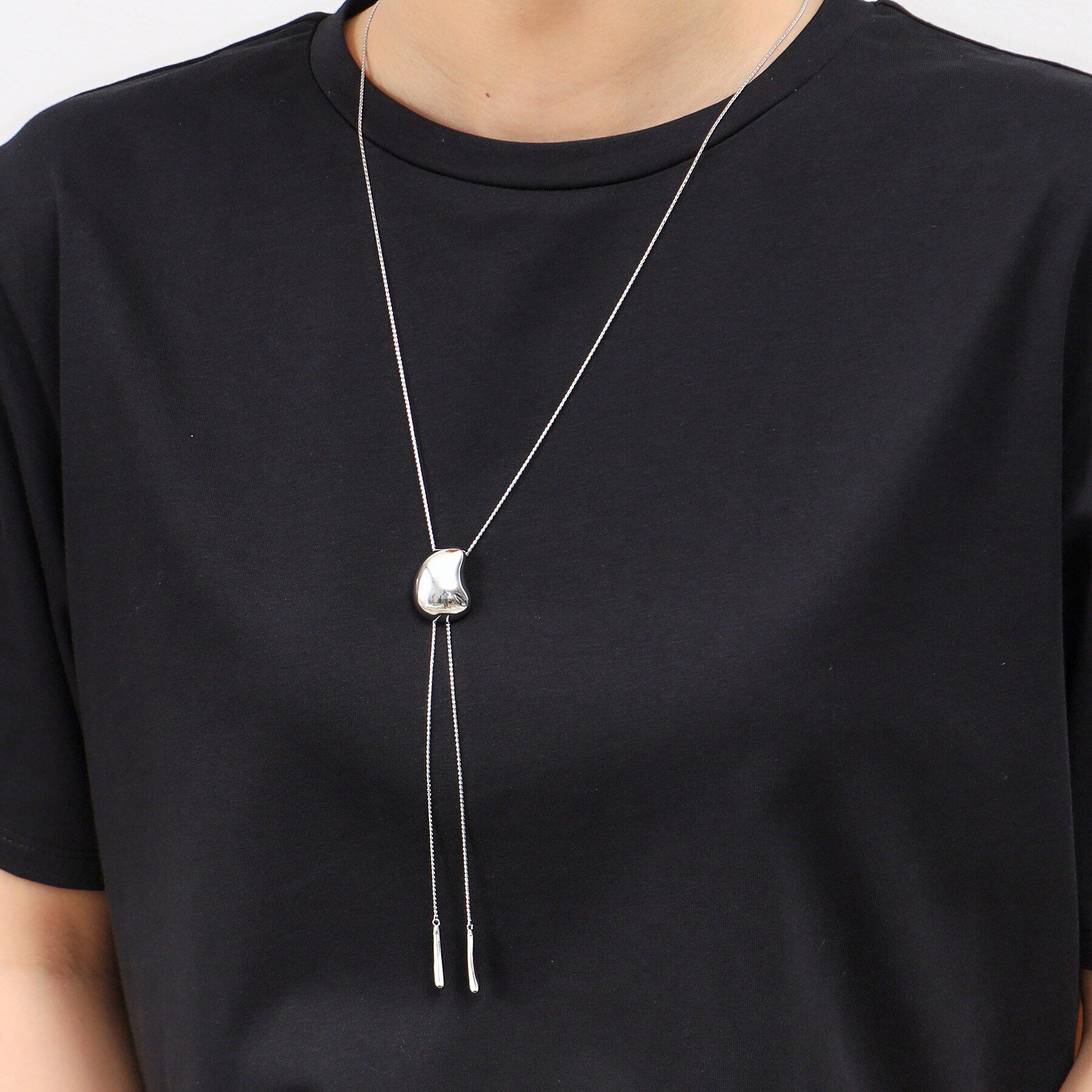 OPAQUE.CLIP「ビッグビーンスライドネックレス」|ネックレス|