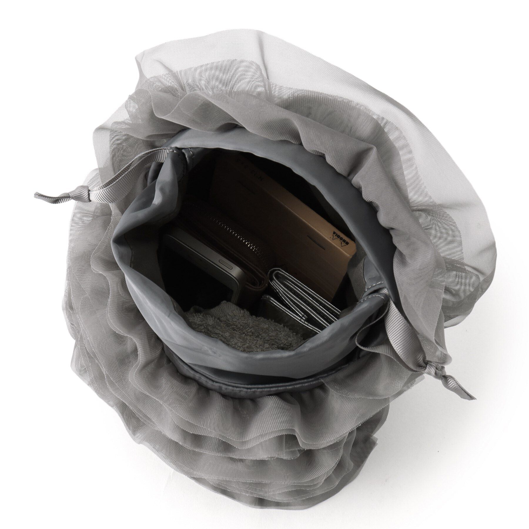 OPAQUE.CLIP「チュールフリルハンドバッグ」|ハンドバッグ|