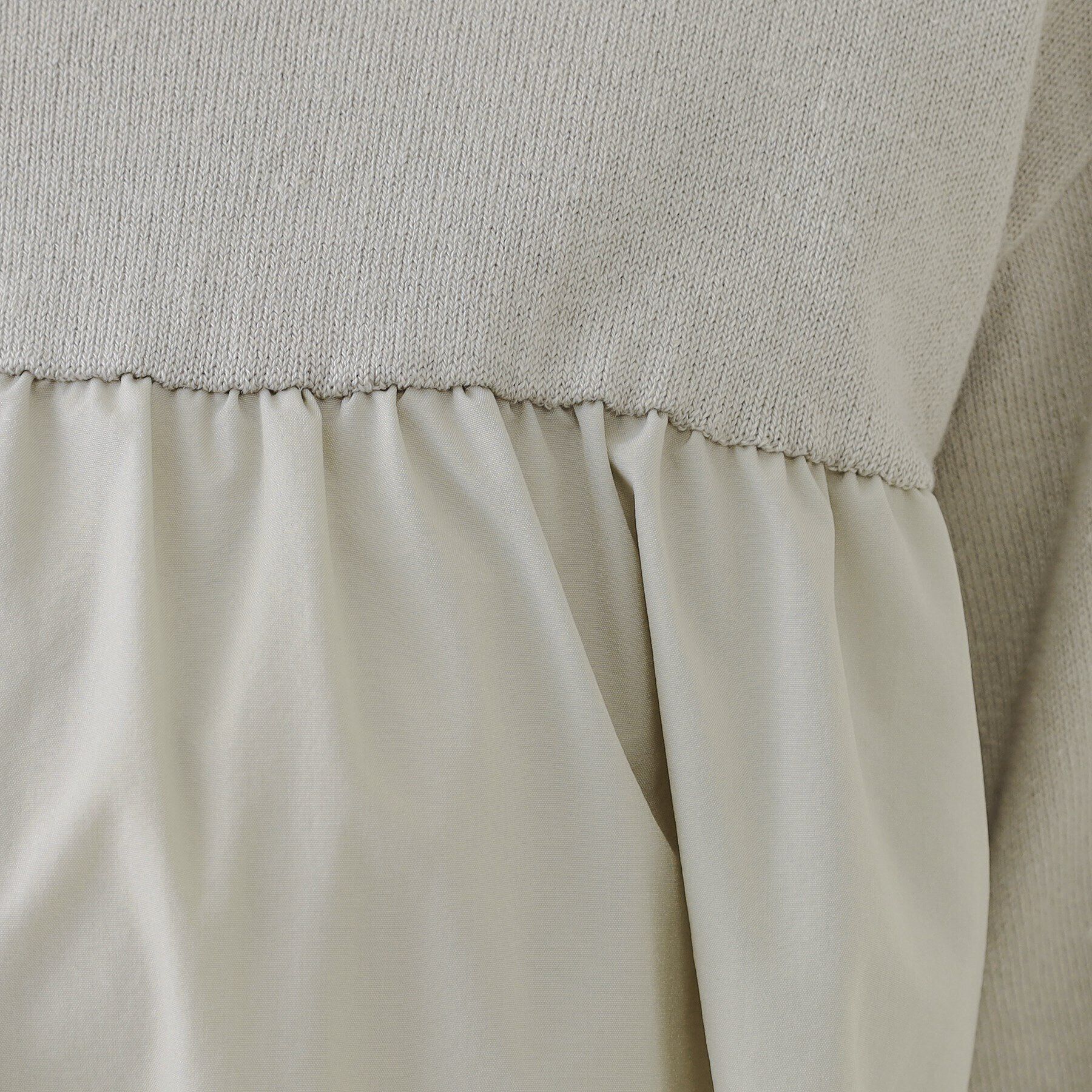 OPAQUE.CLIP「ギャザーフハクドッキングニット【洗濯機洗い可】」|ニット・セーター|