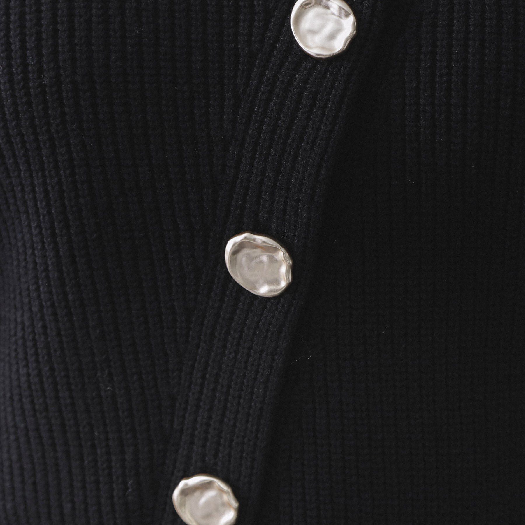 OPAQUE.CLIP「アシンメトリーボタンカーディガン【洗濯機OK】」|カーディガン|