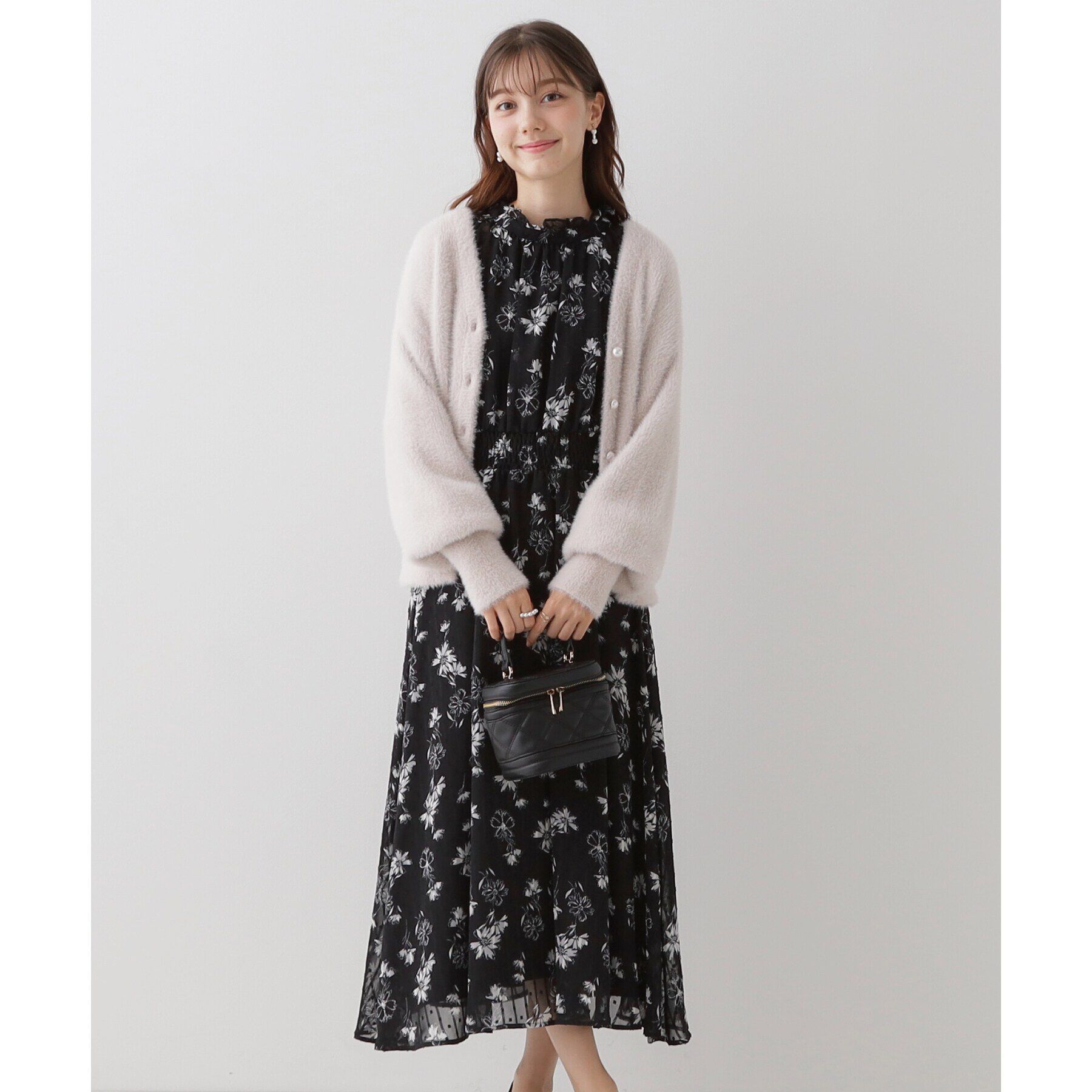 Couture broach「【ほろ甘・ふわふわ】前後2WAYフェザーカーディガン」|カーディガン|