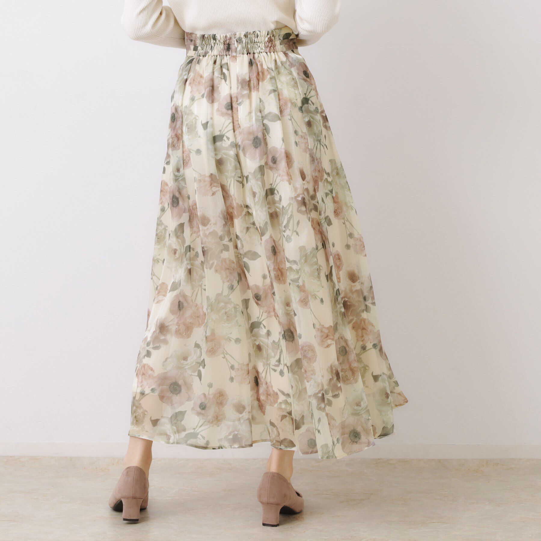 Couture broach「【大人可愛い・きれいめ】Springオーガンフルールスカート」|スカート|