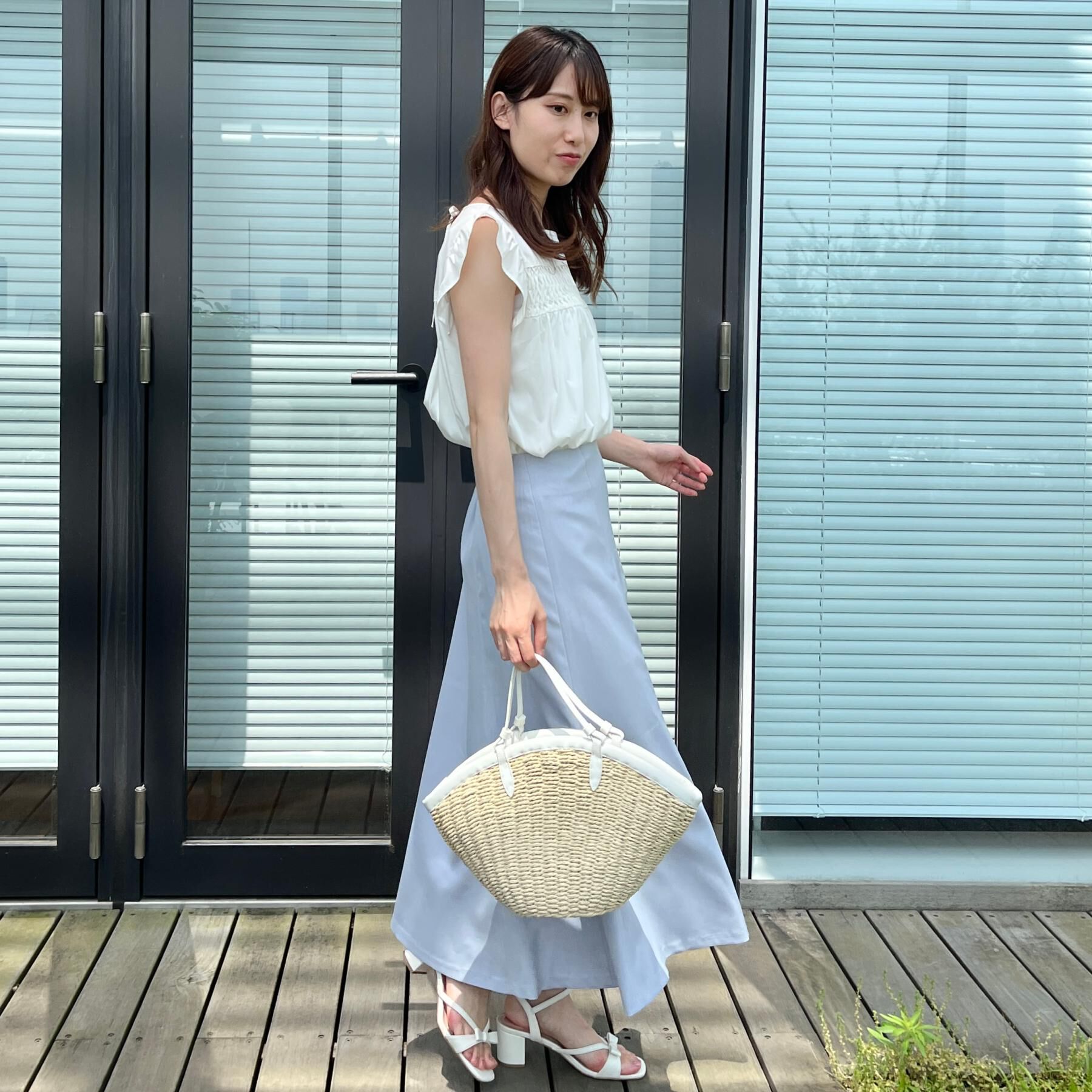 Couture broach「【2WAY・通勤・きれいめ】リネンライク サス付きスカート」|ジャンパースカート|