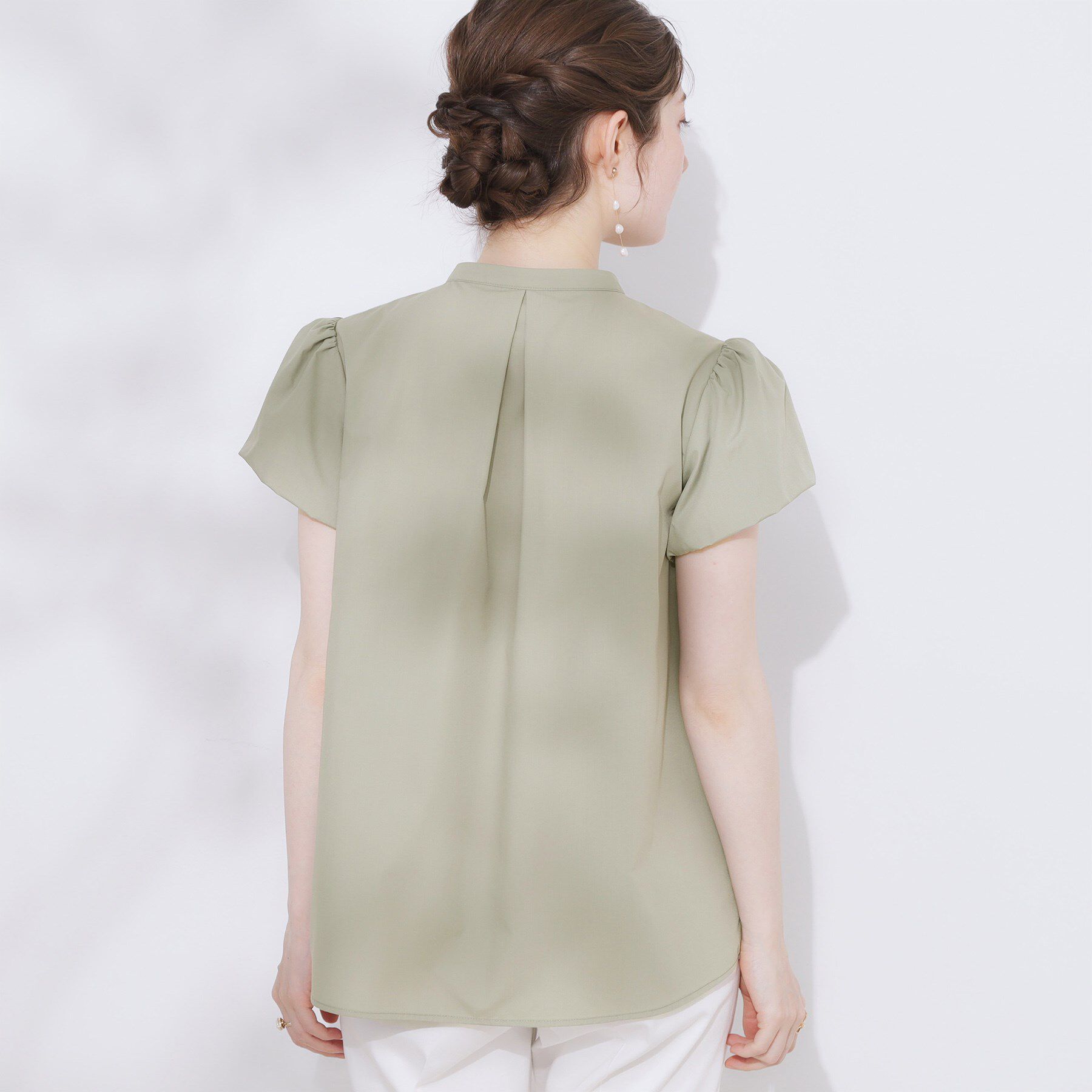 Couture broach「【大人フェミニン・華奢見え・通勤】フロントフリルシャツ」|シャツ・ブラウス|