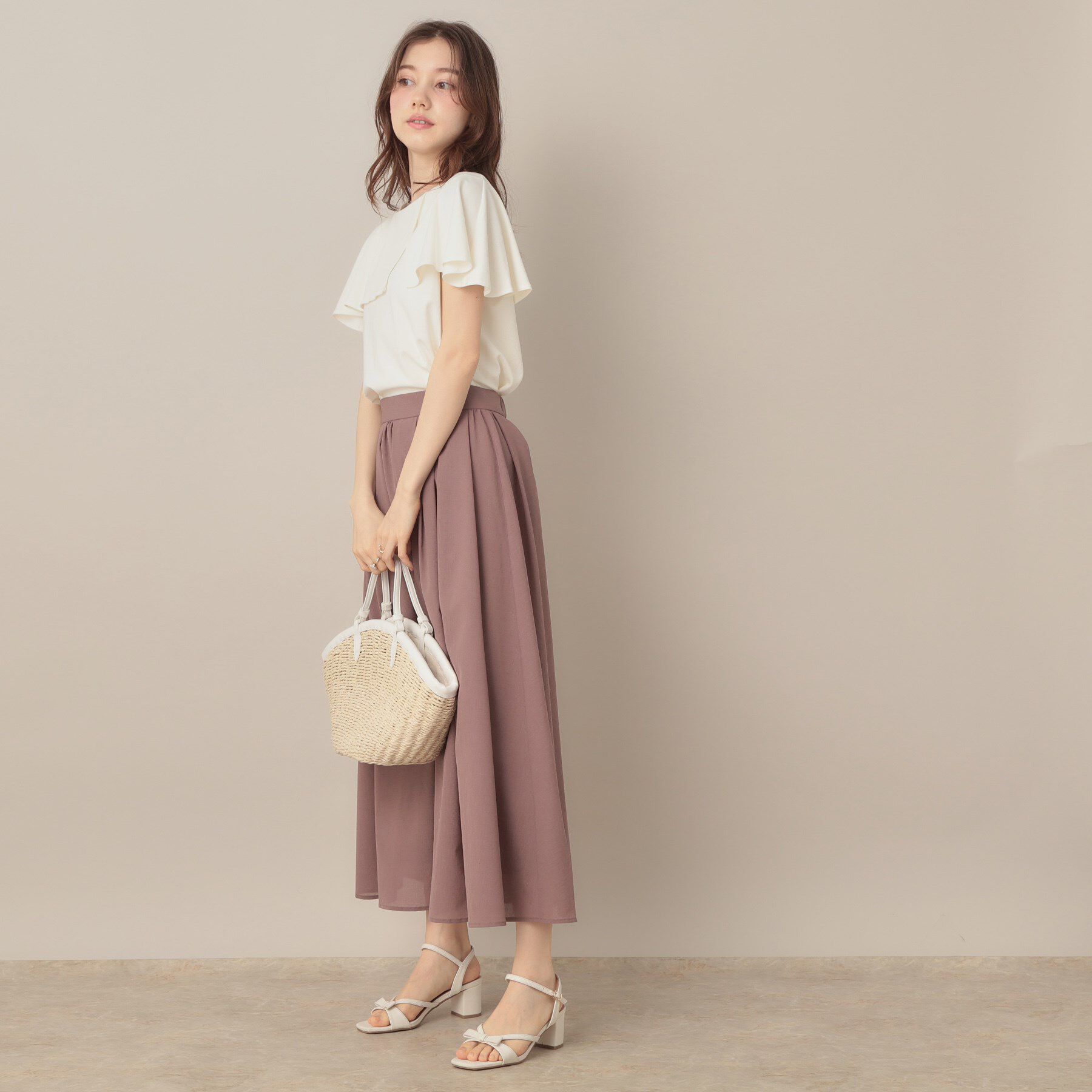 Couture broach「【マシンウォッシャブル・UVケア・接触冷感】2WAYケープデザインカットソー」|Tシャツ・カットソー|