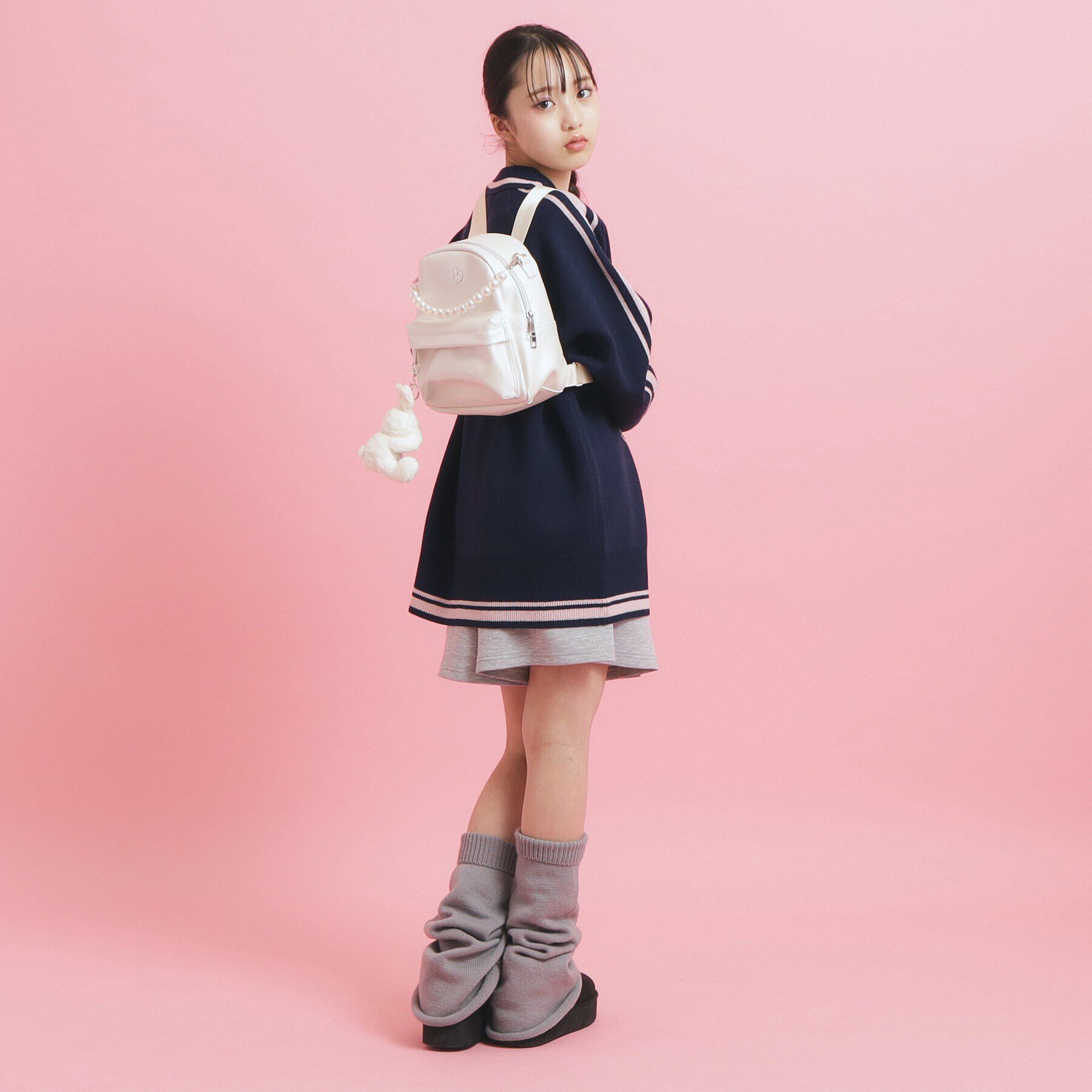 PINK-latte「チャーム付きミニリュック」|リュック|