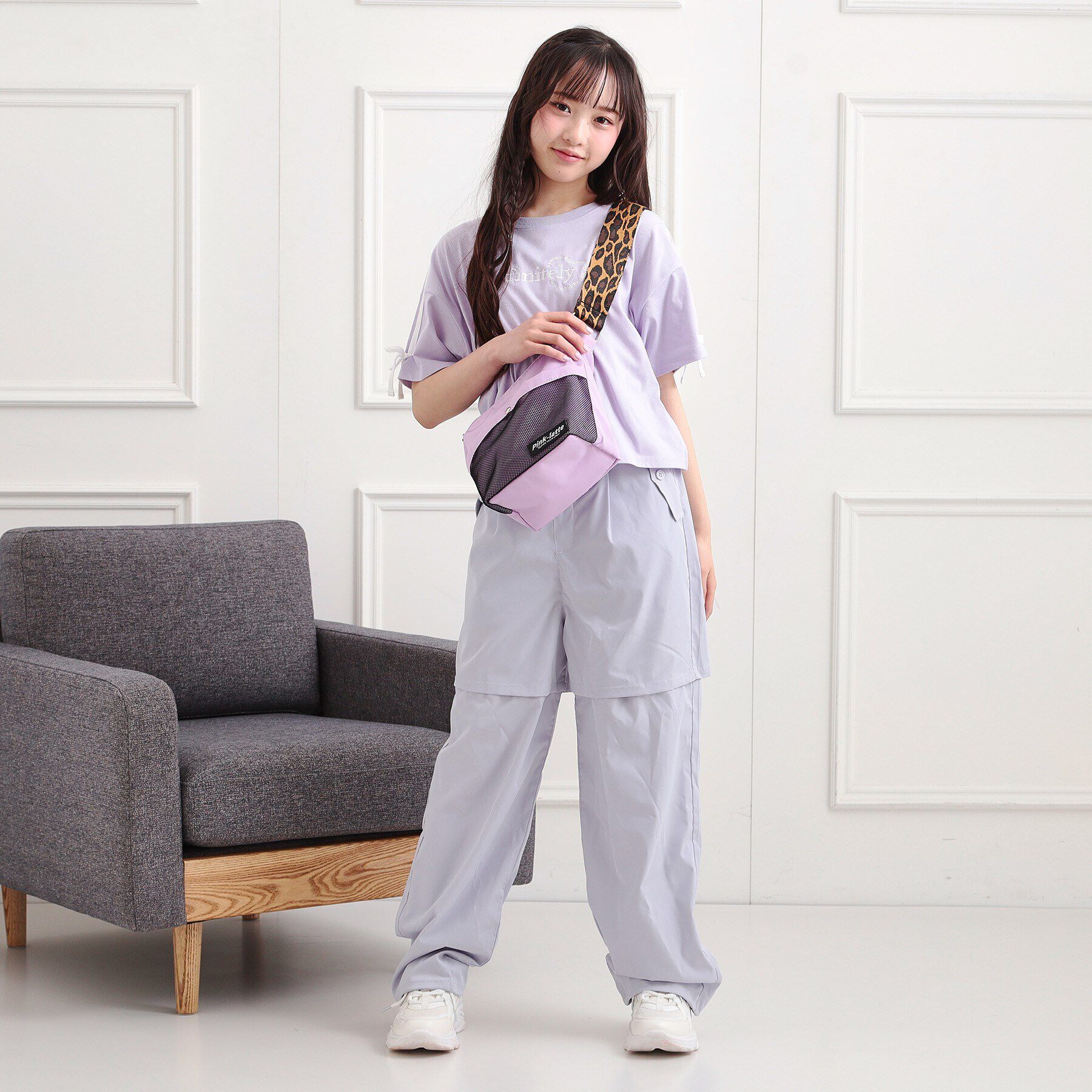 PINK-latte「レオパードカジュアルショルダー」|ショルダー・メッセンジャー|