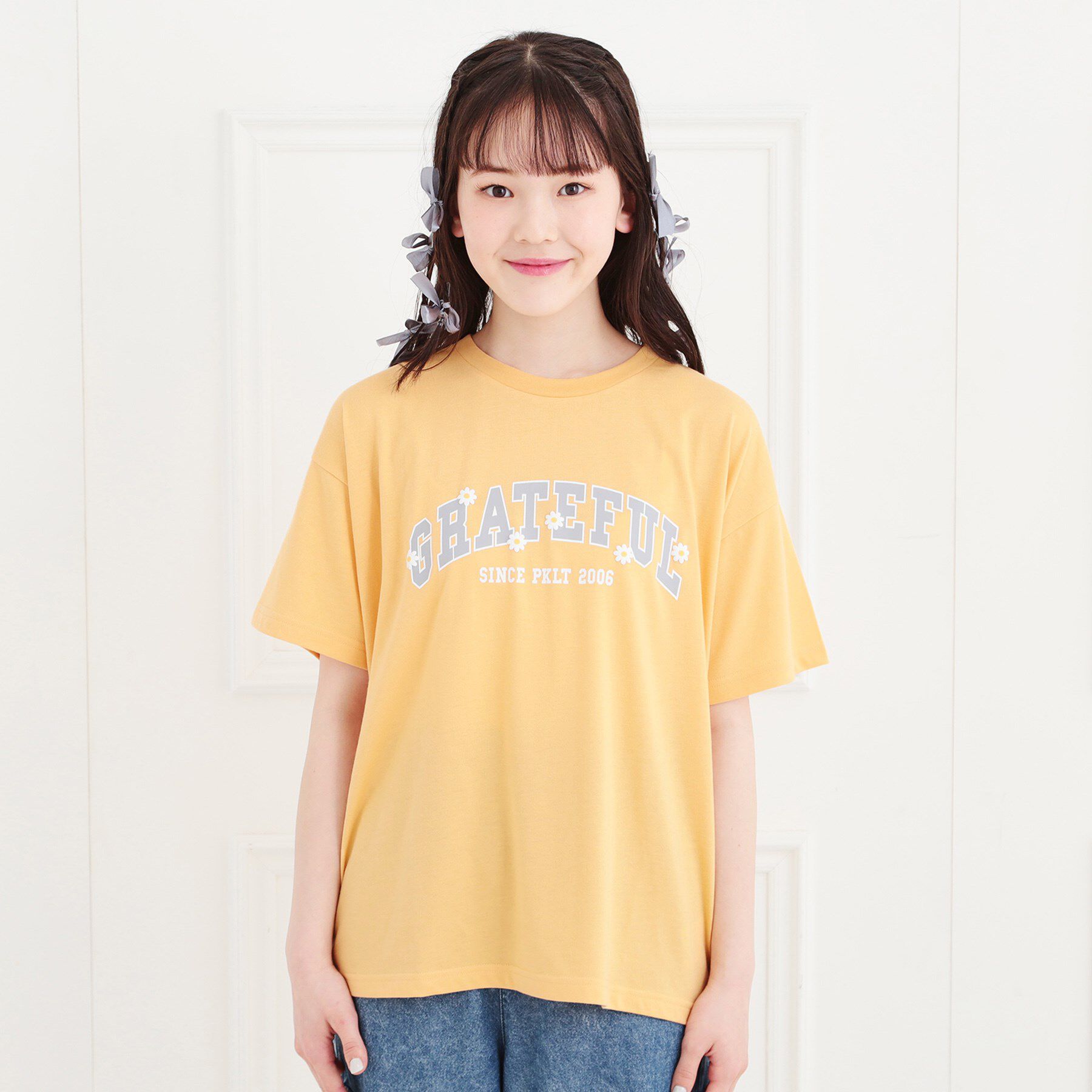 PINK-latte「カレッジTシャツ」|Tシャツ・カットソー|