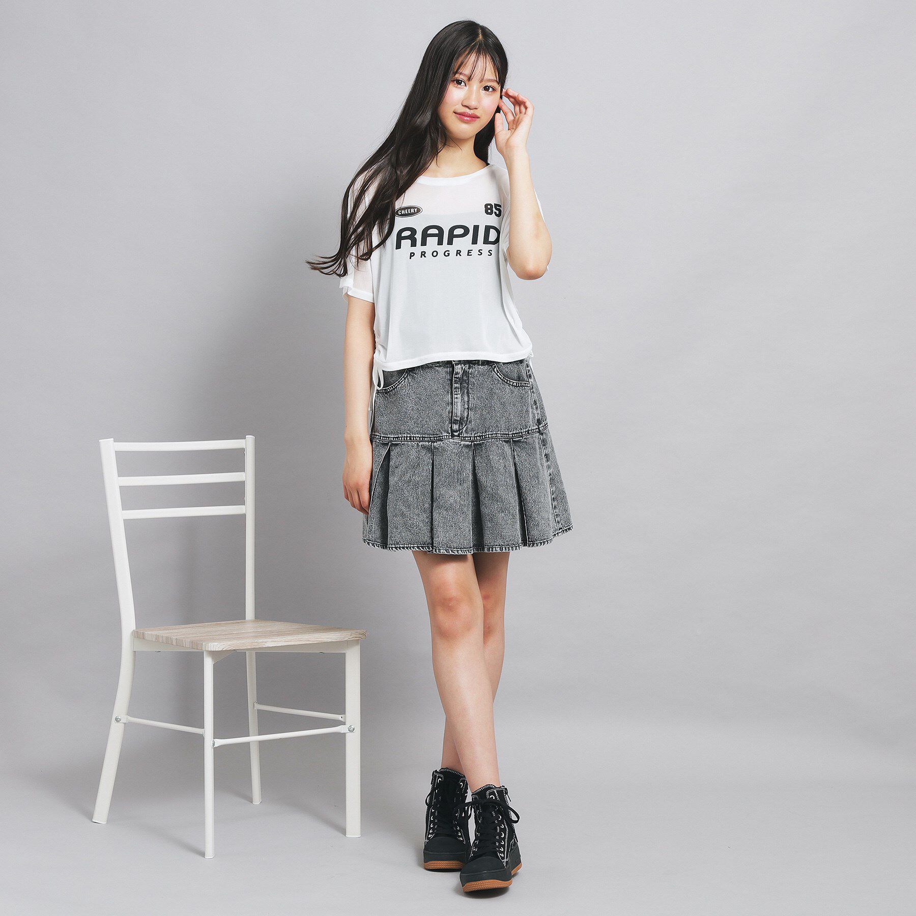 PINK-latte「【セットアイテム】シアードロストトップス＋キャミセット」|その他|