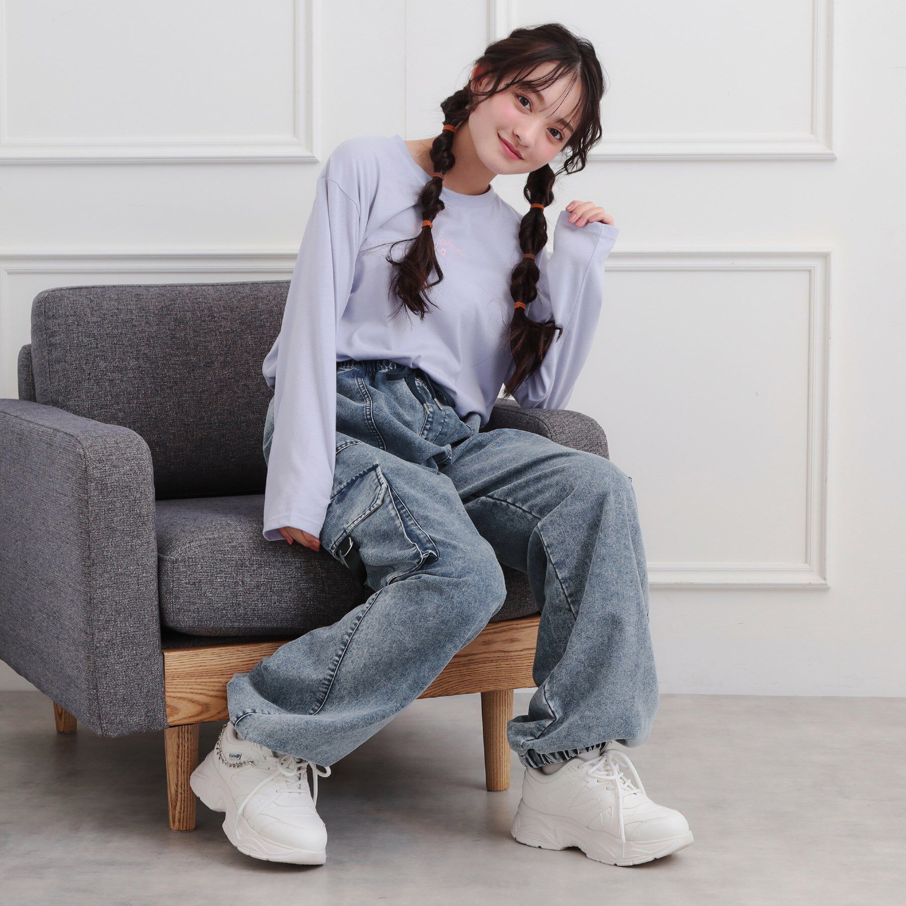 PINK-latte「ベーシックデニムカーゴパンツ」|その他|