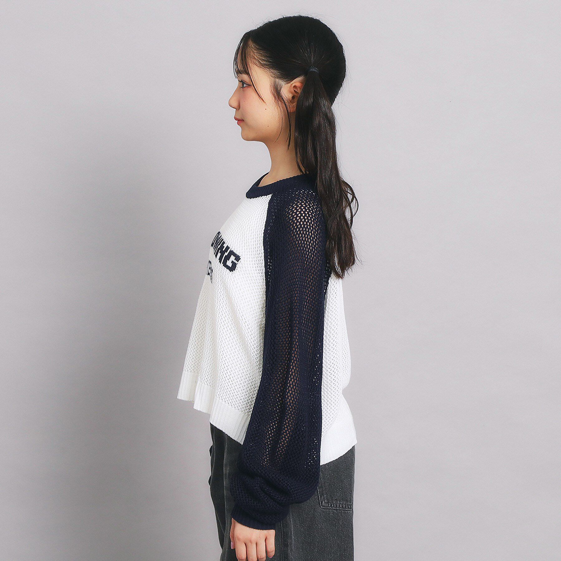 PINK-latte「【セットアイテム】メッシュニット＋タンクセット」|その他|