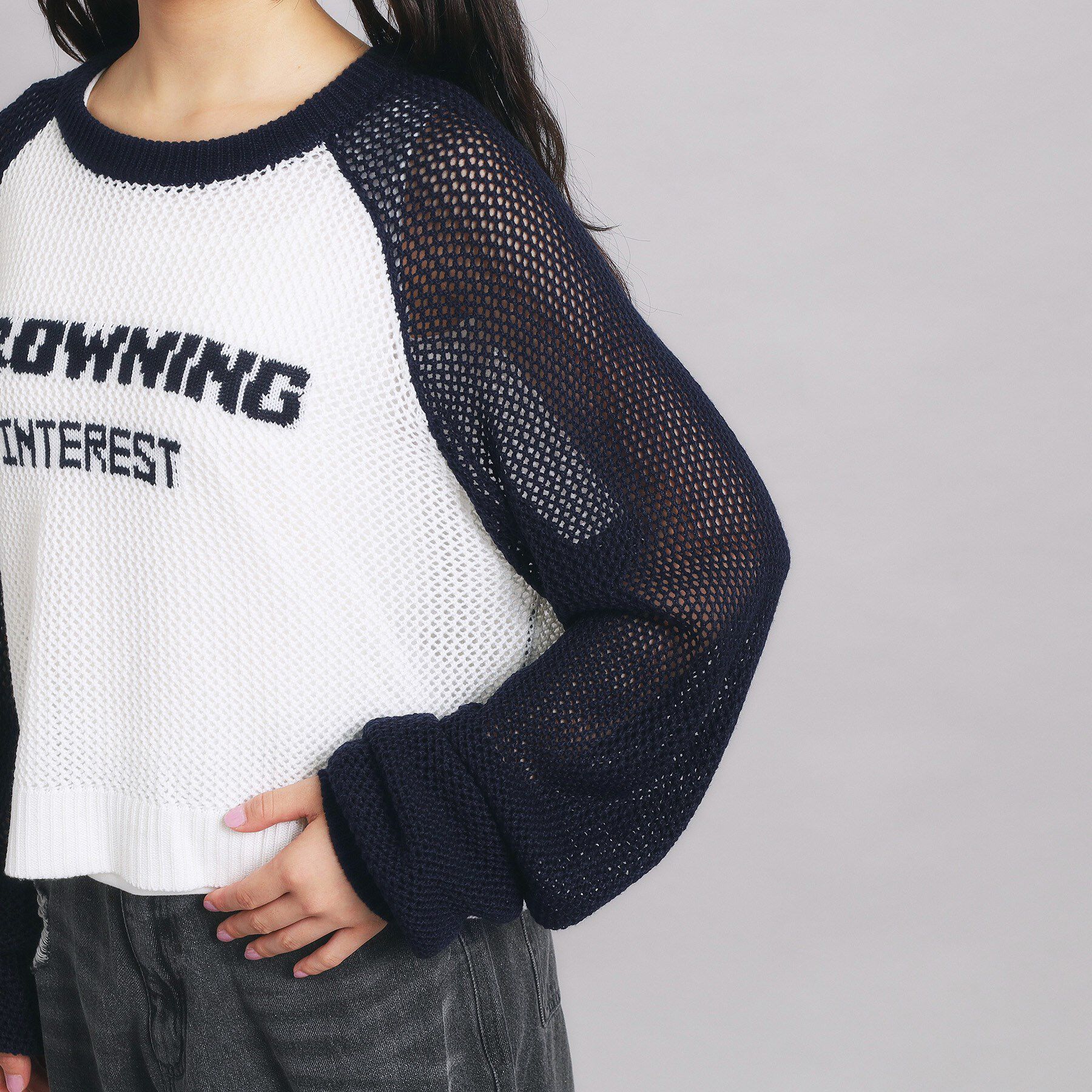 PINK-latte「【セットアイテム】メッシュニット＋タンクセット」|その他|