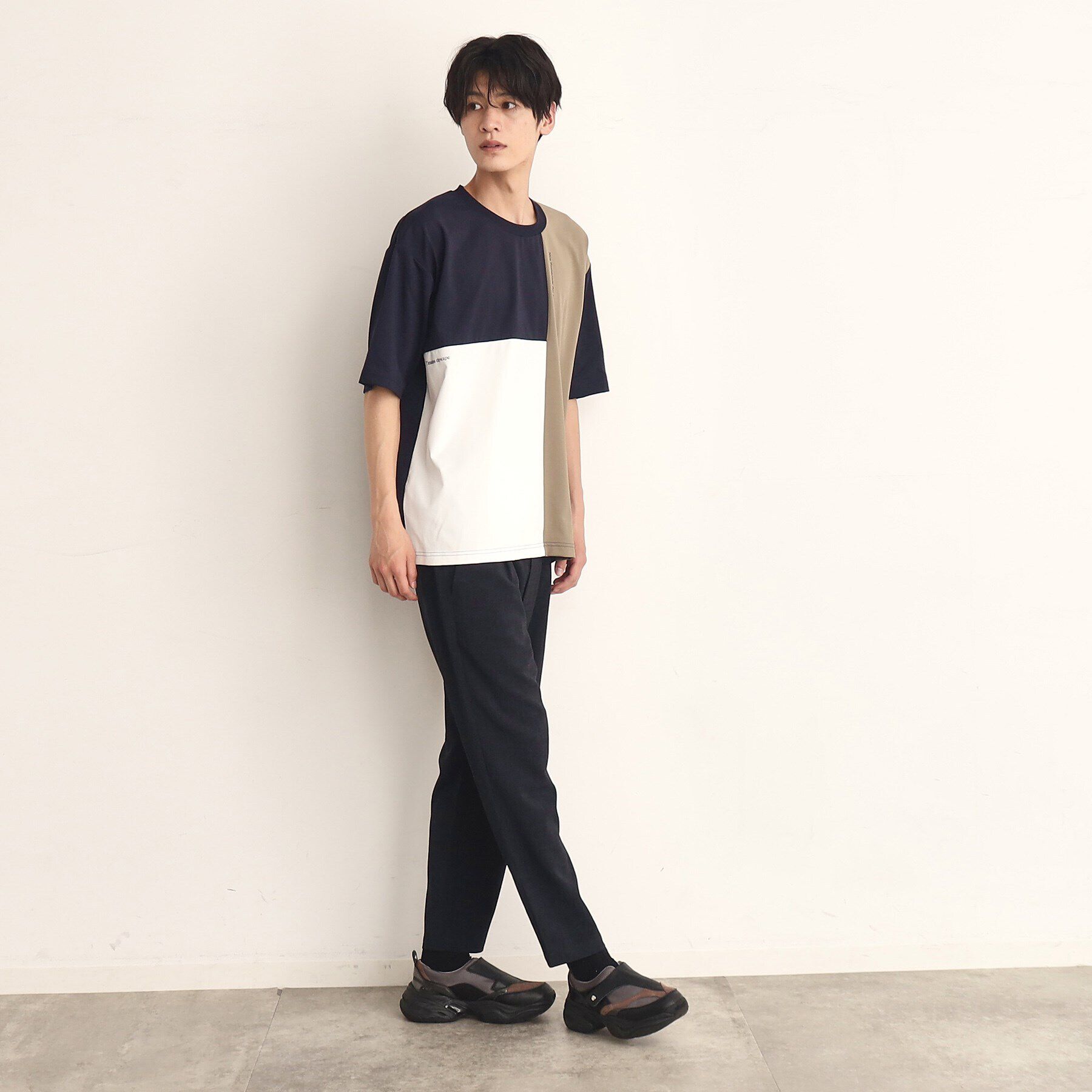 THE SHOP TK「【接触冷感／吸水速乾／UVカット／防シワ／マシンウォッシャブル】ライトパーフェクブロッキングTシャツ」|Tシャツ・カットソー|
