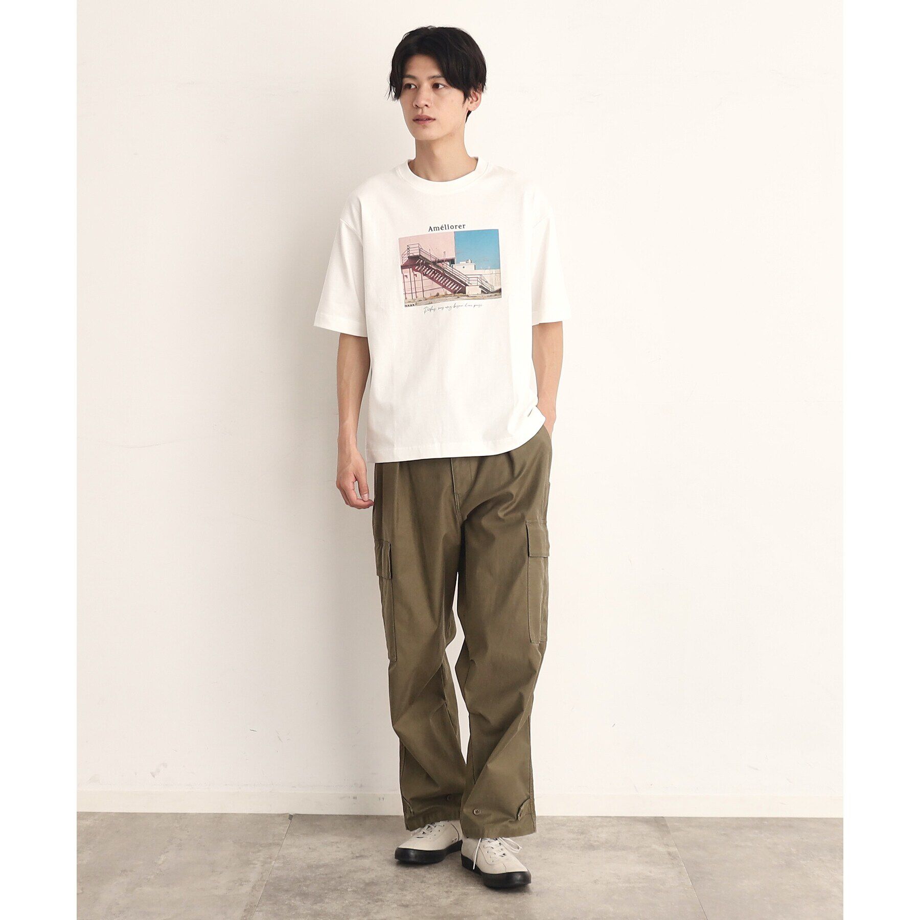 THE SHOP TK「オーガニックコットンFrenchフォトTシャツ」|Tシャツ・カットソー|