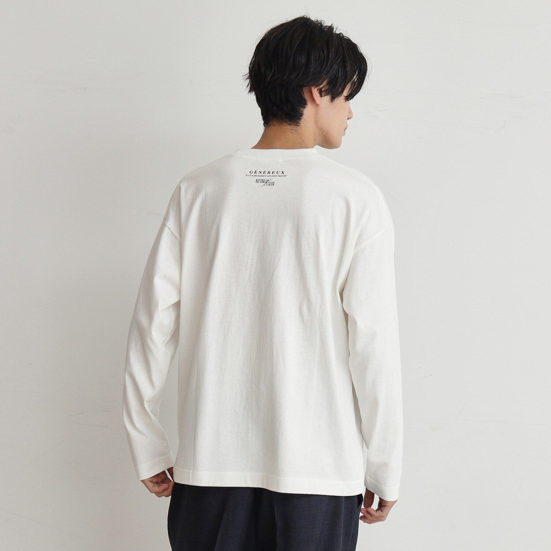 THE SHOP TK「【6色展開】Parisフォト／ロゴ長袖Tシャツ」|Tシャツ・カットソー|