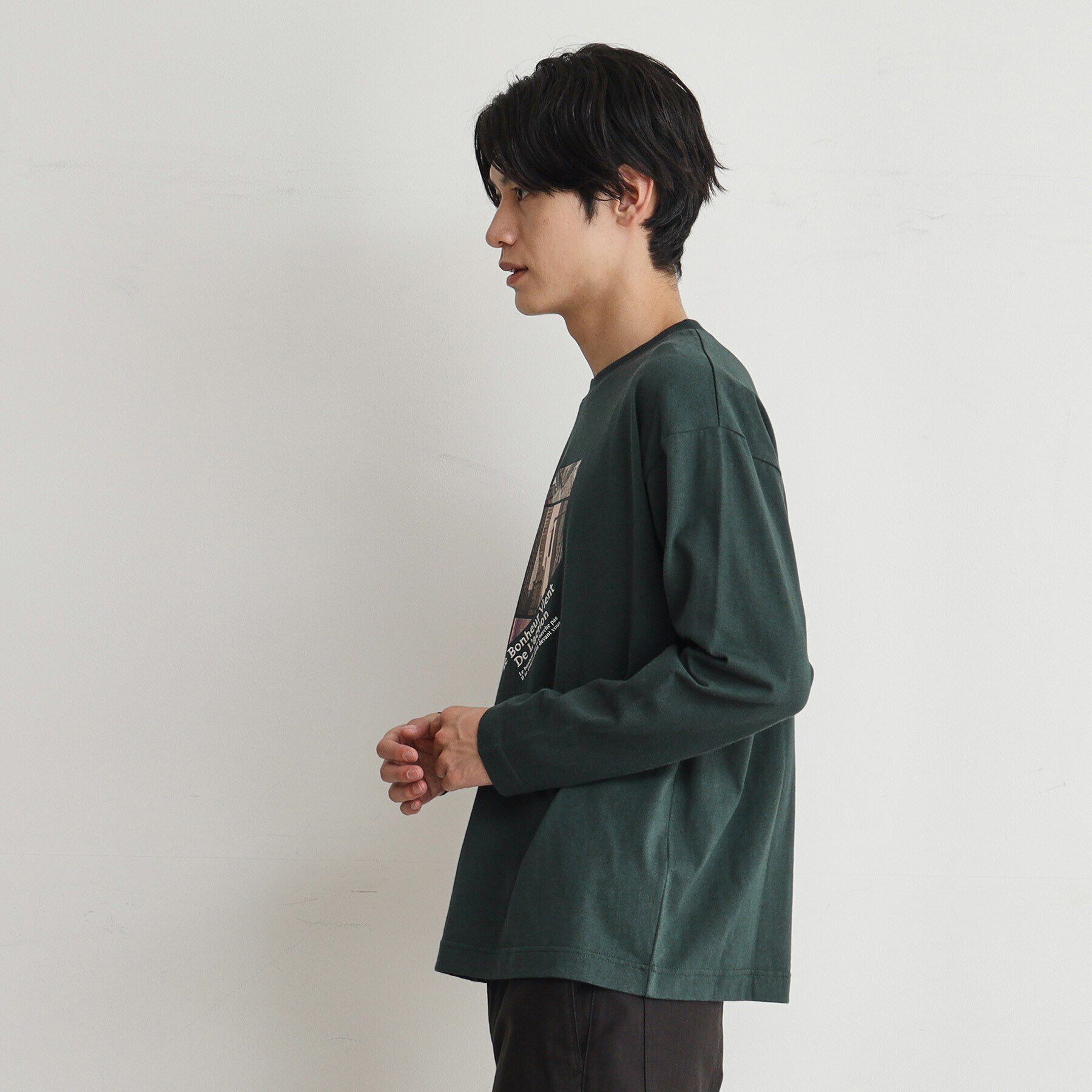 THE SHOP TK「【6色展開】Parisフォト／ロゴ長袖Tシャツ」|Tシャツ・カットソー|