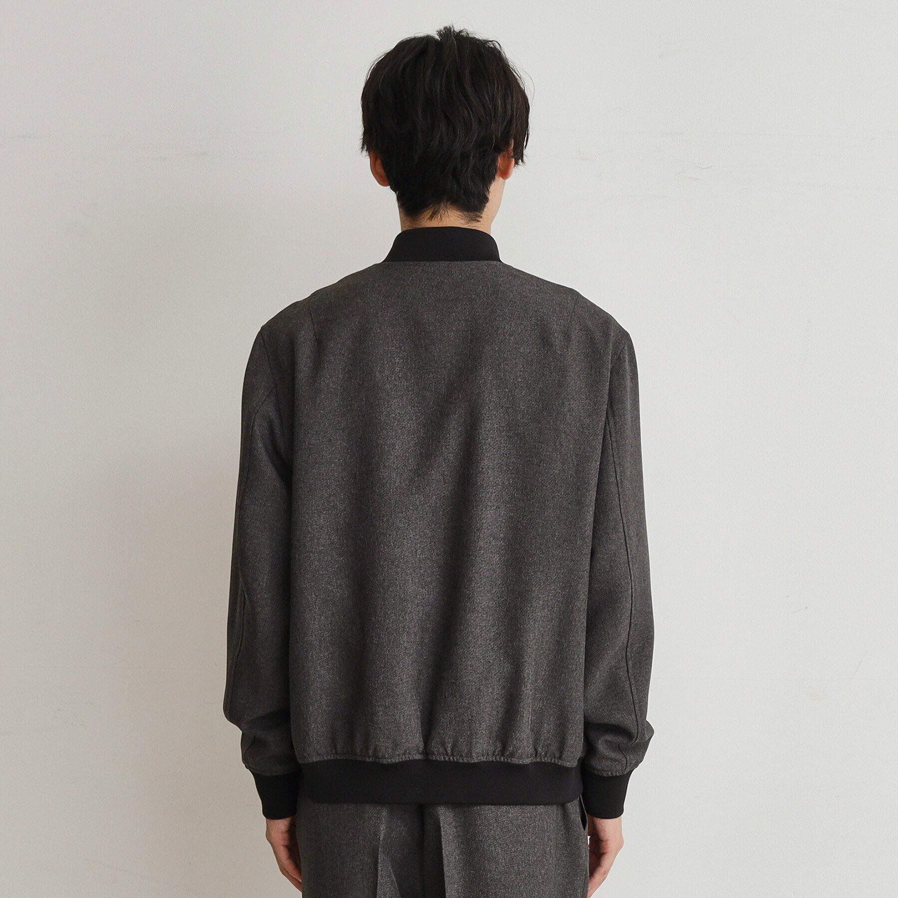 THE SHOP TK「【セットアップ可】シャークスキンリブブルゾン」|ブルゾン・スタジャン|