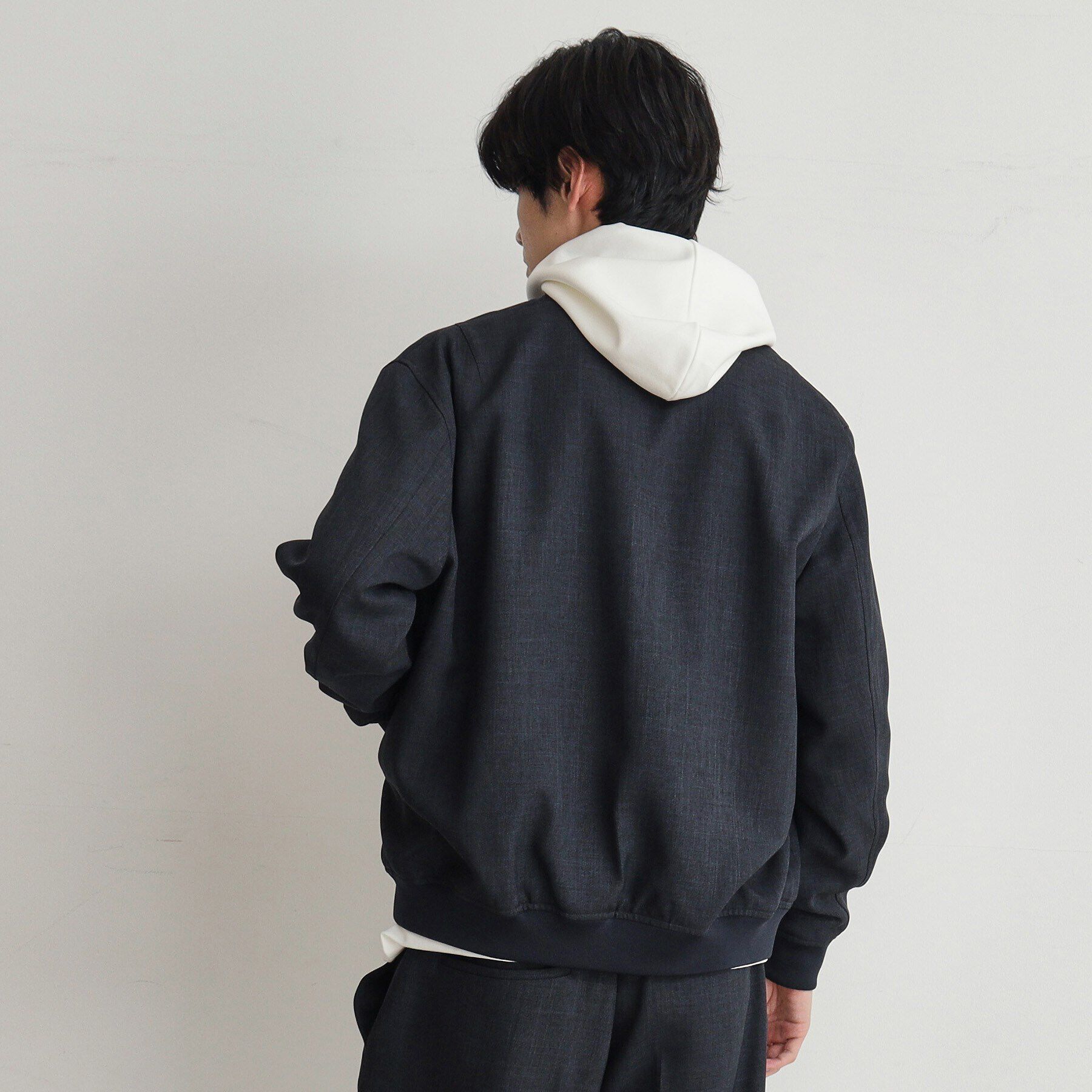 THE SHOP TK「【セットアップ可】シャークスキンリブブルゾン」|ブルゾン・スタジャン|