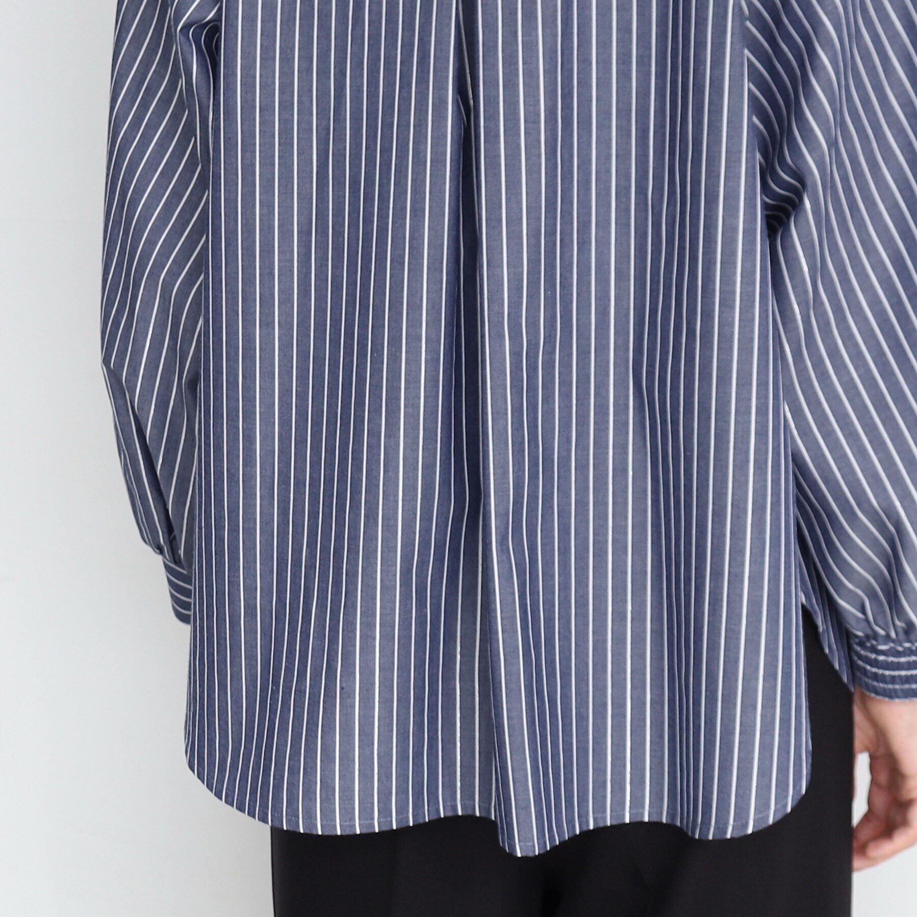 THE SHOP TK「【着映え/洗濯機OK/クラシカルに】ラメストライプシャツ」|シャツ・ブラウス|
