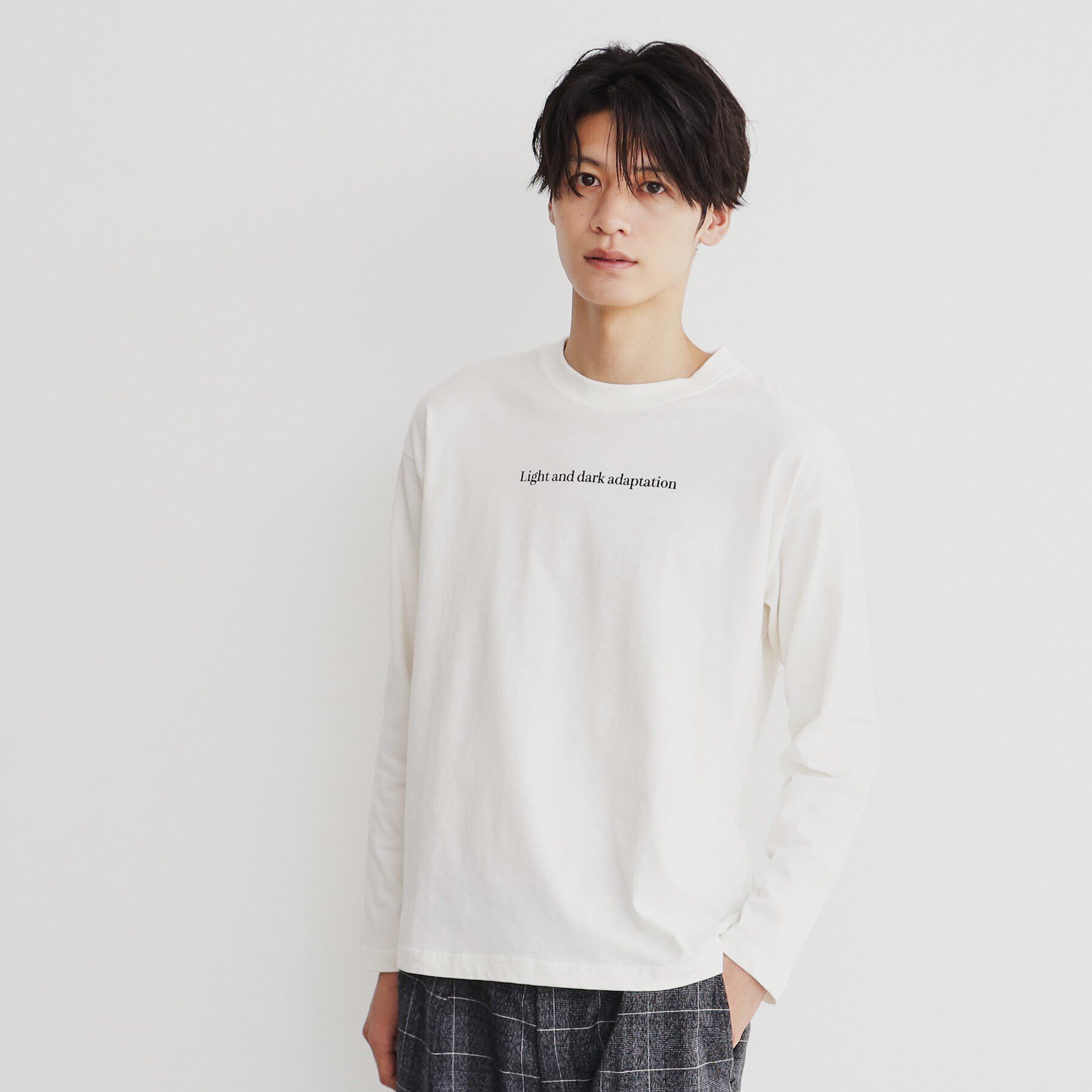 THE SHOP TK「オーガビッツグラフィックプリント長袖Tシャツ 親子リンク/コットン100％/マシンウォッシャブル」|Tシャツ・カットソー|