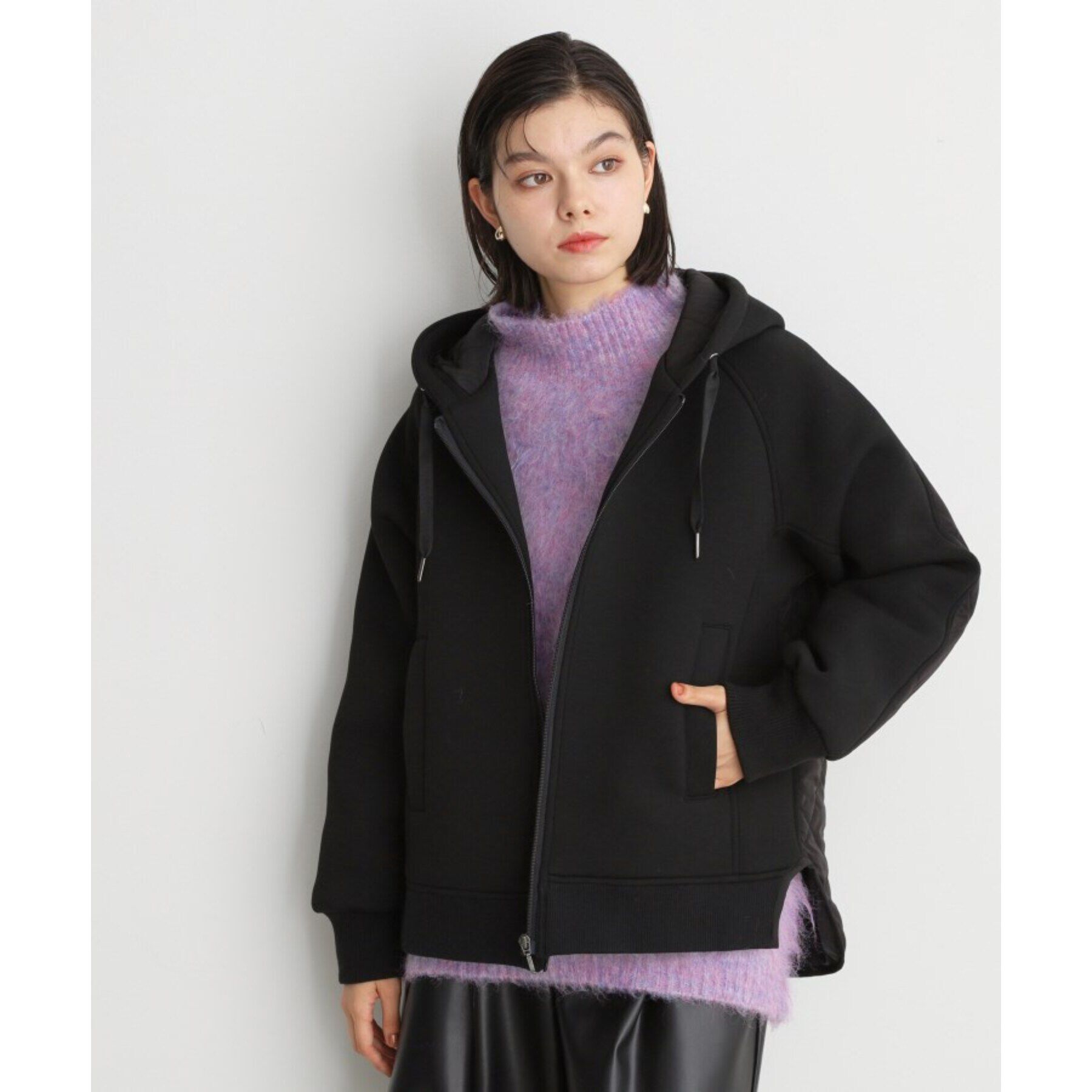 THE SHOP TK「【洗えるアウター】ダンボール&times;中綿キルトジャケット」|ブルゾン・スタジャン|