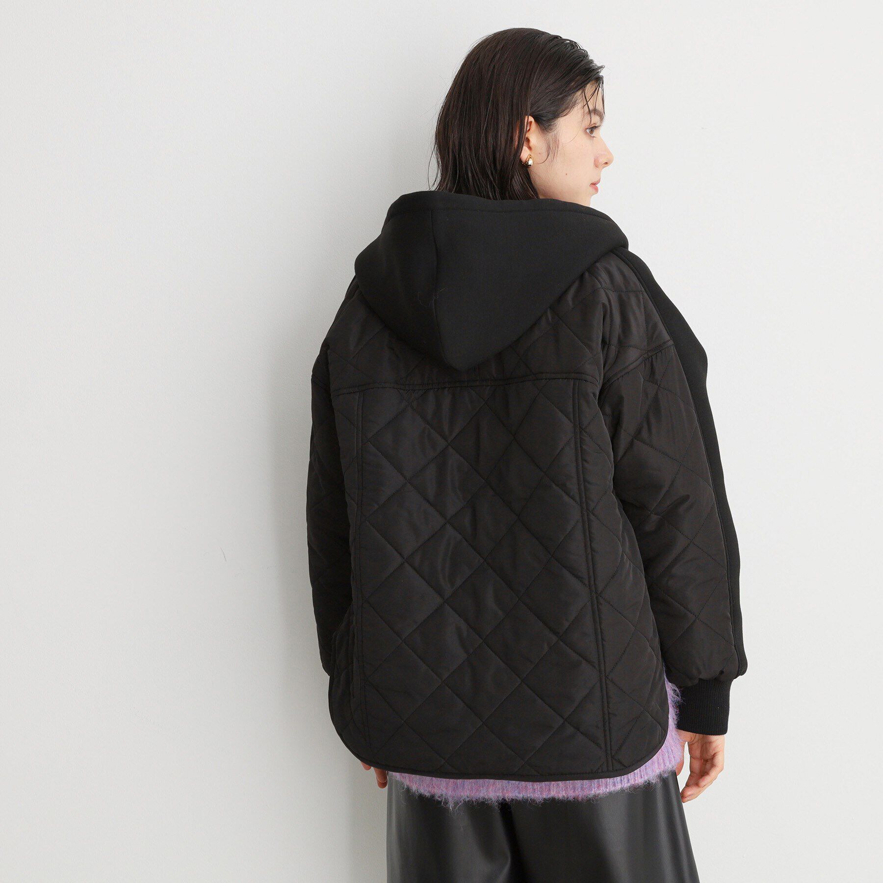 THE SHOP TK「【洗えるアウター】ダンボール&times;中綿キルトジャケット」|ブルゾン・スタジャン|