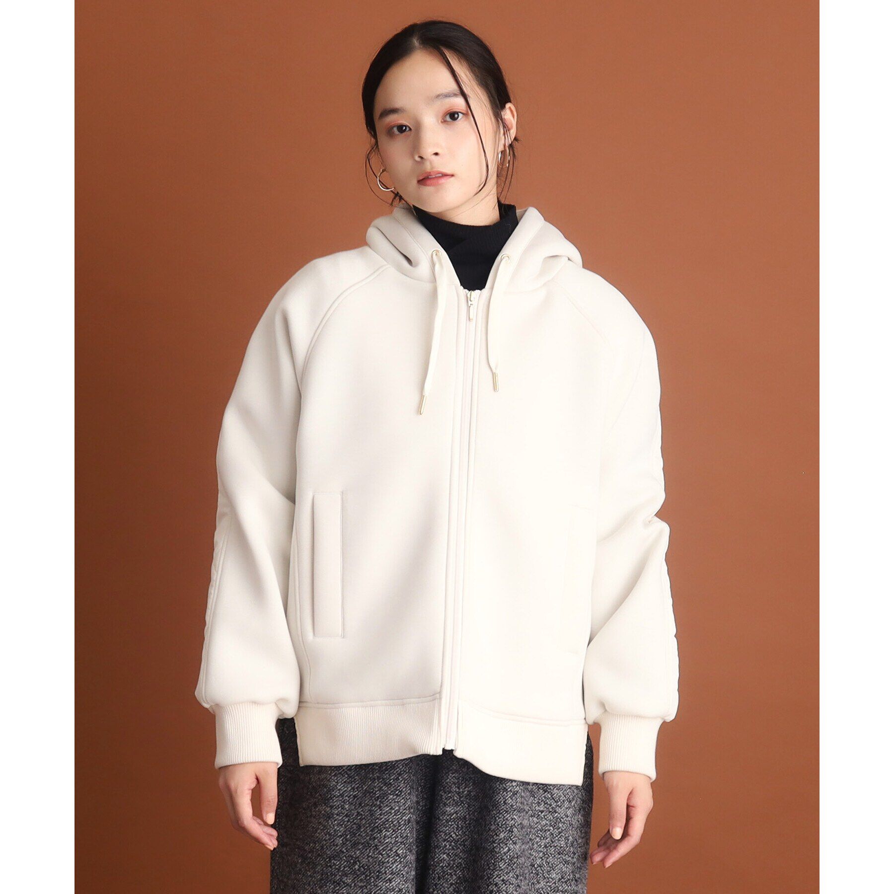 THE SHOP TK「【洗えるアウター】ダンボール&times;中綿キルトジャケット」|ブルゾン・スタジャン|